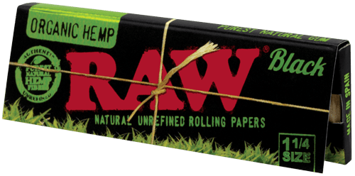 Black Organic Hemp Paper 1 1/4 - Papers