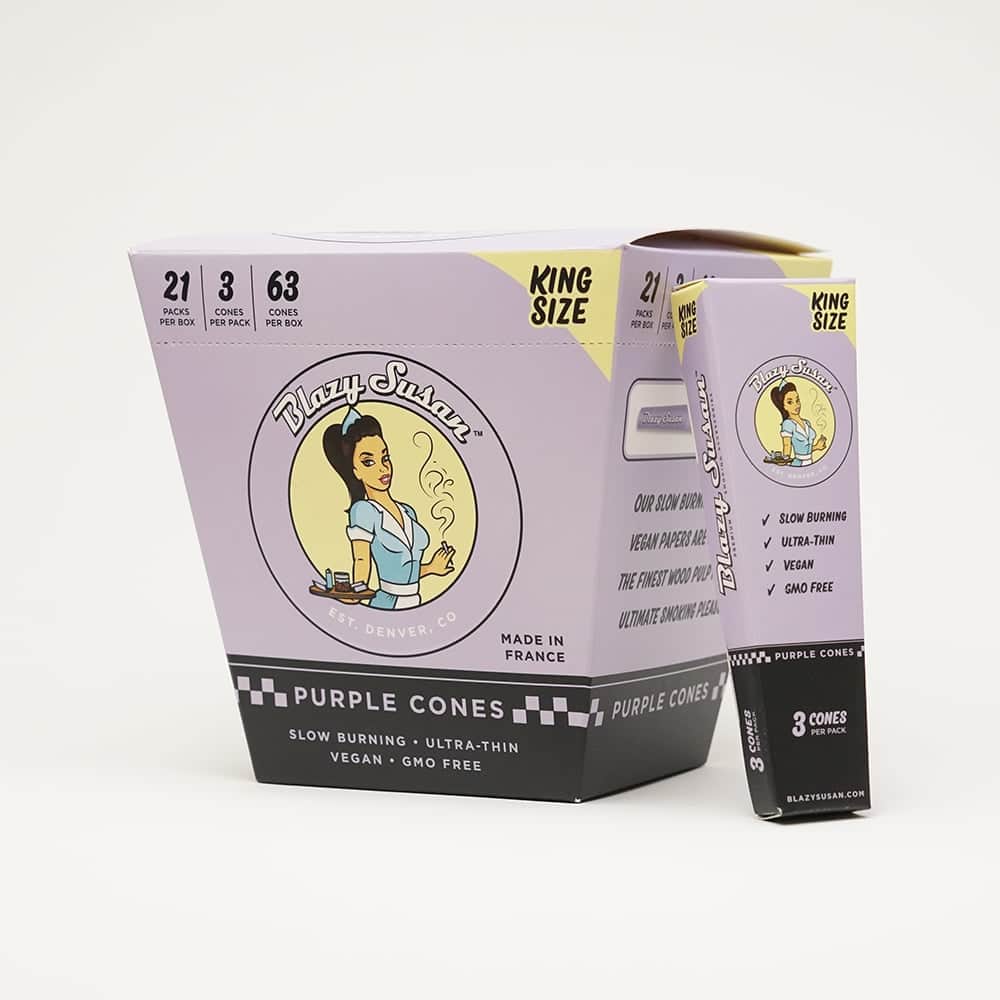 Purple Prerolled Cones - Cones - 3pk