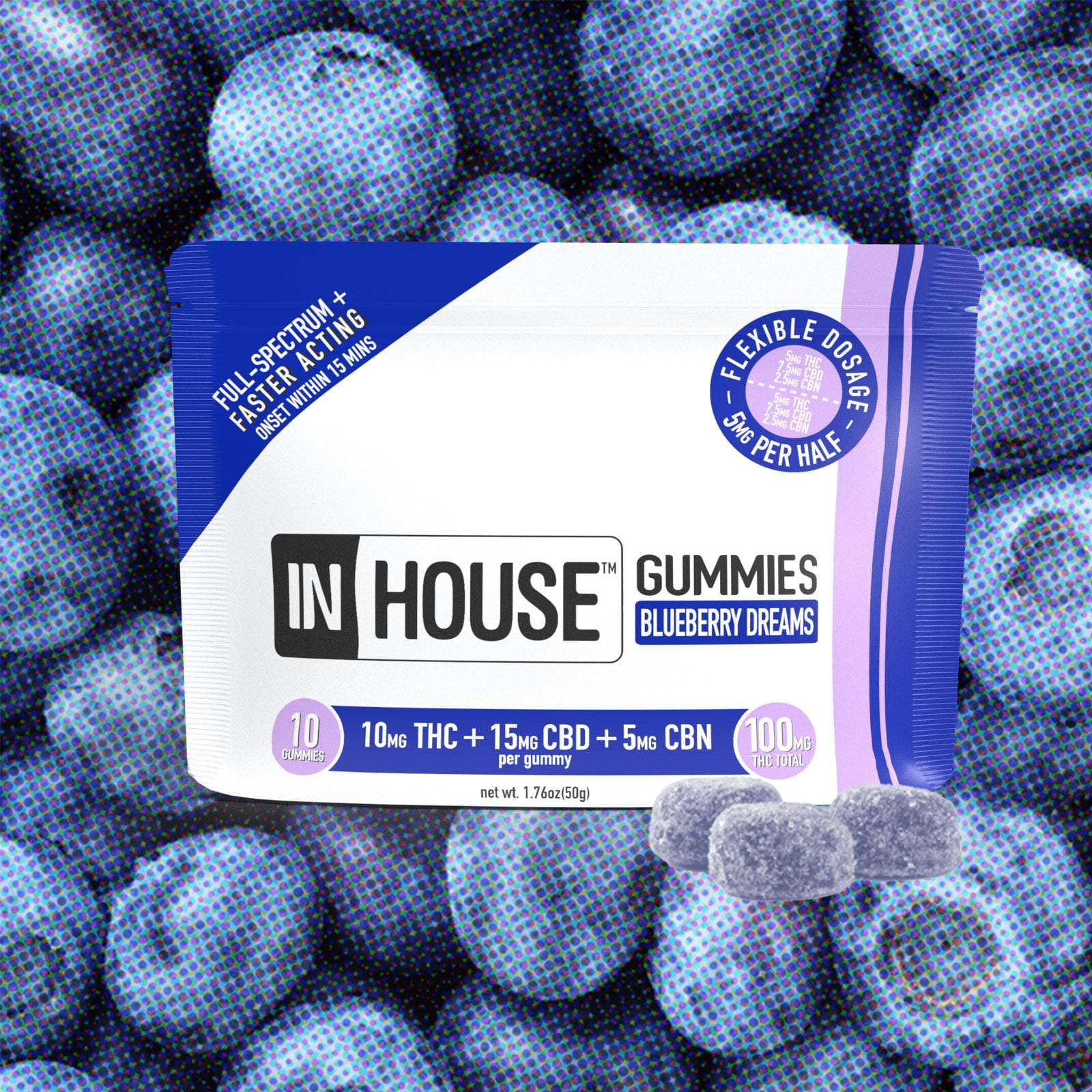 Blueberry Dream - 100mg Candies - 10pk