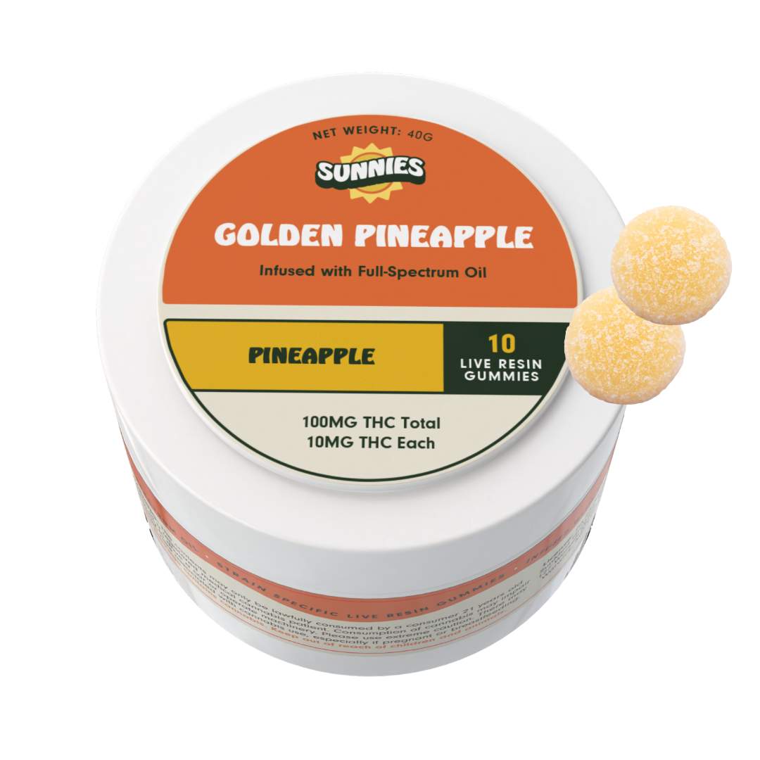Golden Pineapple - 100mg Candies - 10pk
