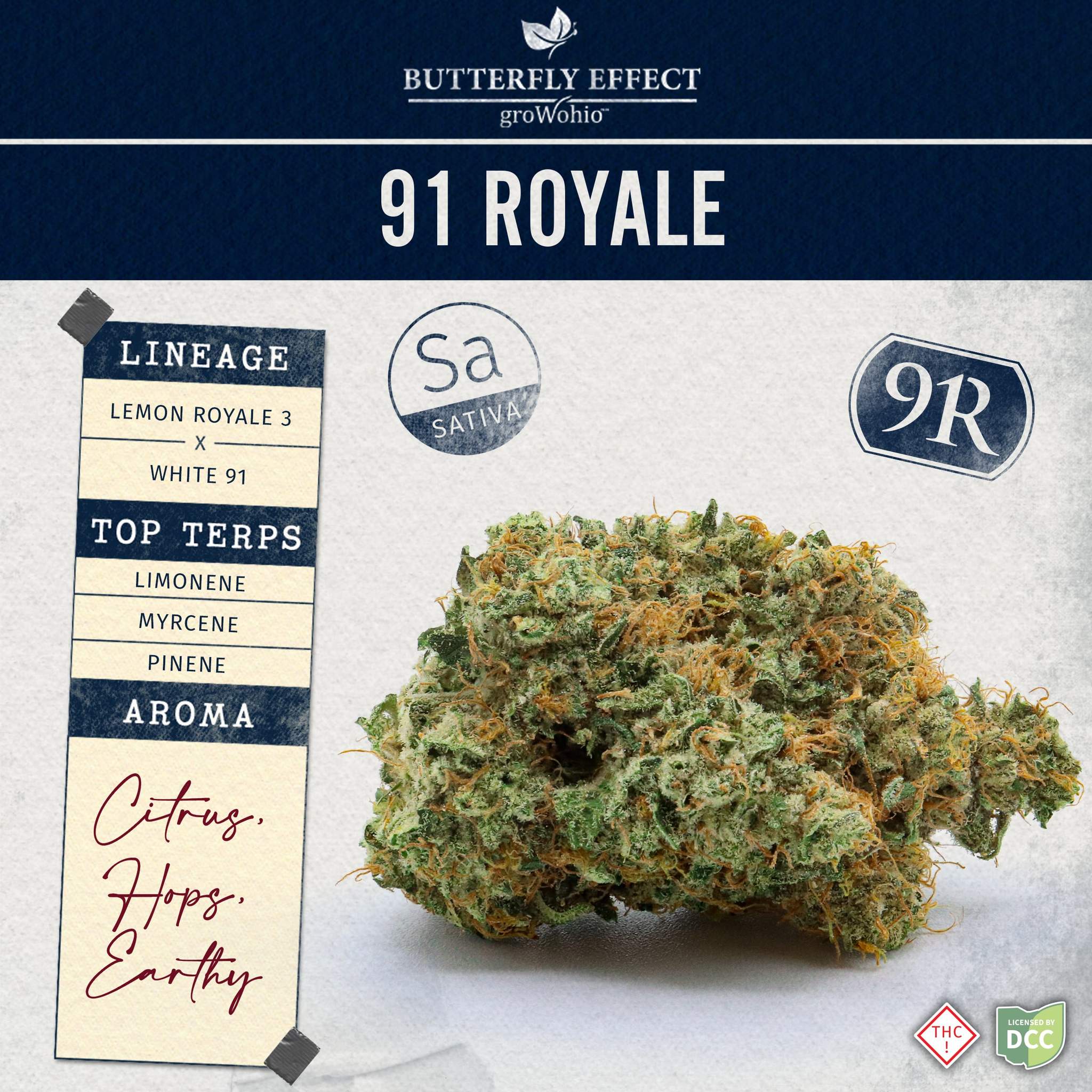 91 Royale - 14.15g Whole Buds - Sativa