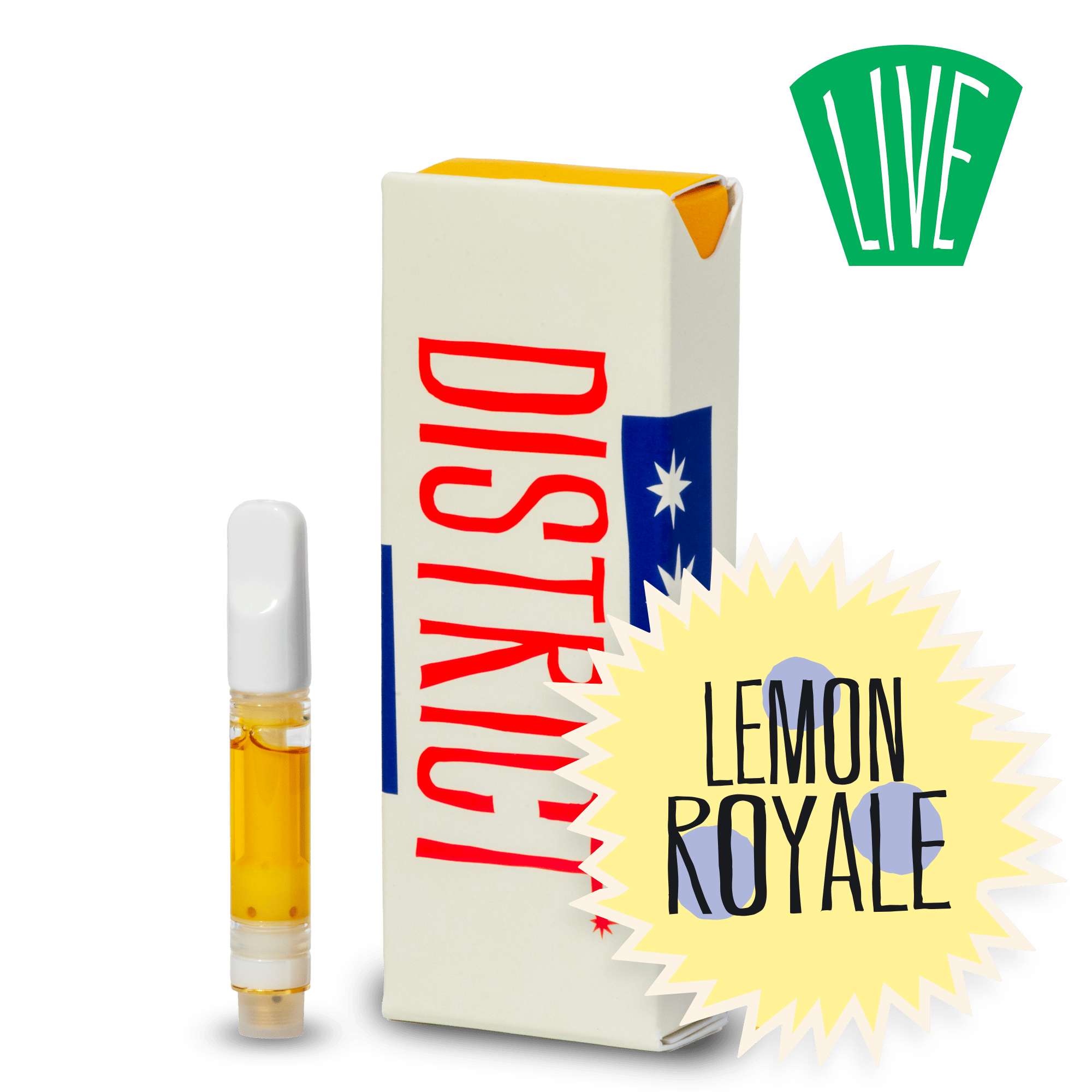 Lemon Royale - 0.5g Live Resin Cart - Sativa