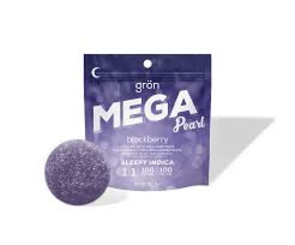 Blackberry Mega Pearl 1:1 THC / CBN - 100mg Candies - 10pk