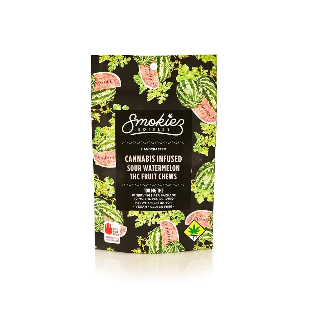 Sour Watermelon - 100mg Candies - Hybrid - 10pk