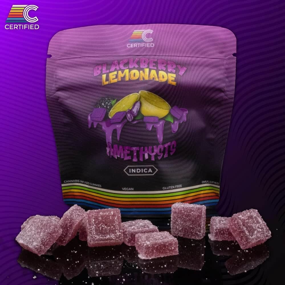Blackberry Lemonade Amethysts - 100mg Candies - Indica - 10pk