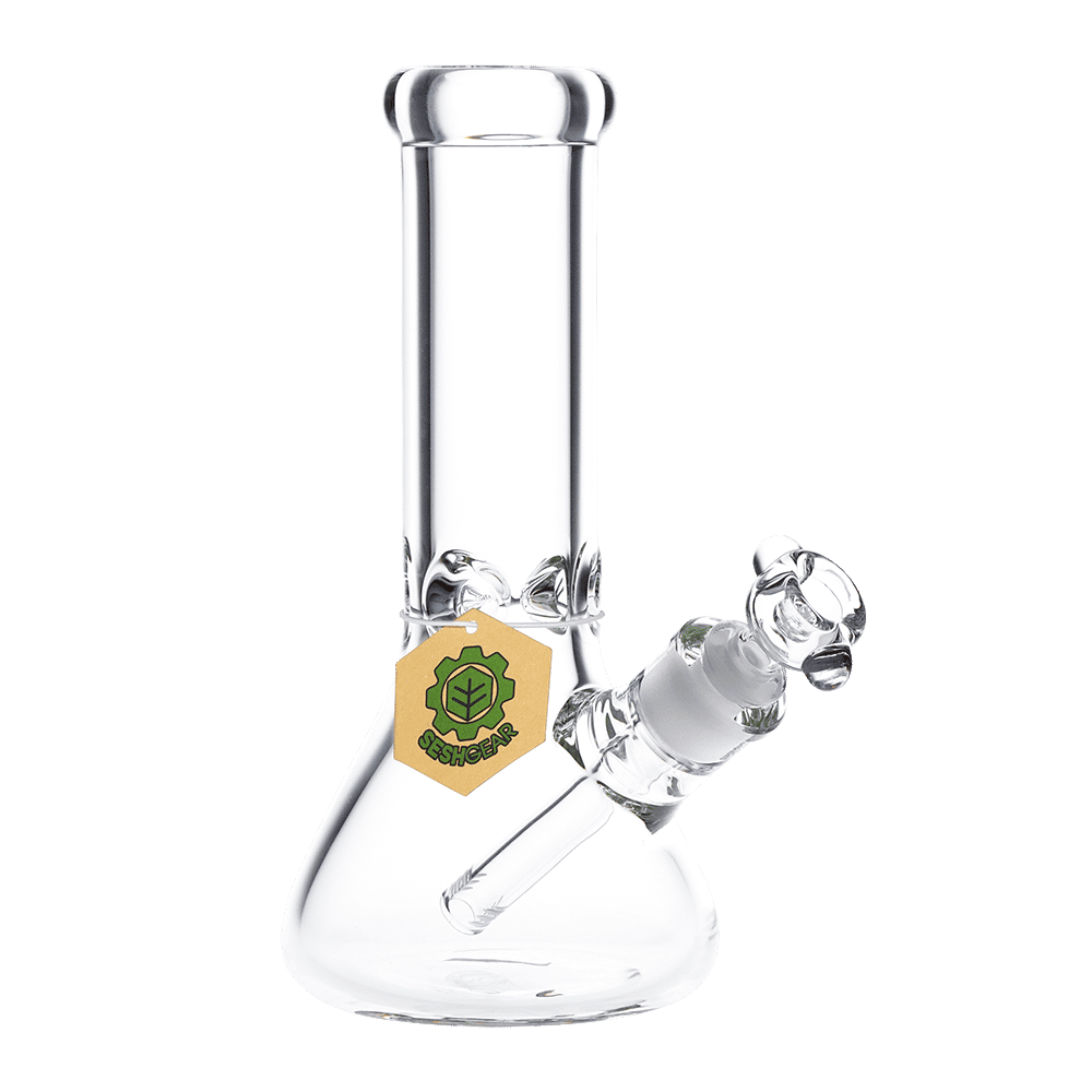 Beaker Glass Water Pipe 10" / 14mm F