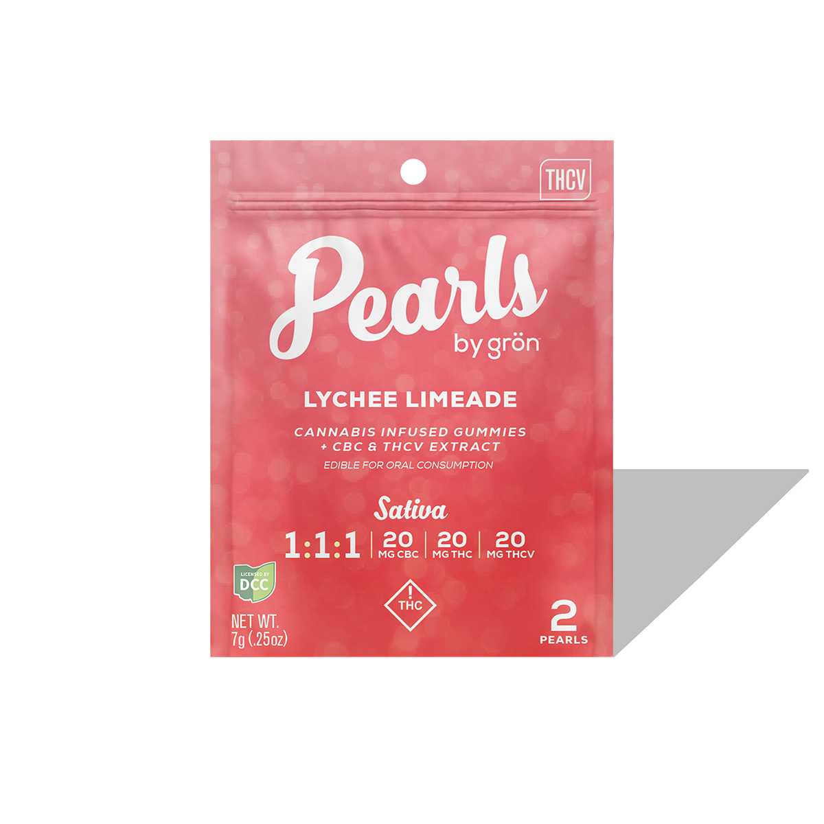Lychee Limeade Pearl 1:1:1 THC / THCV / CBC
