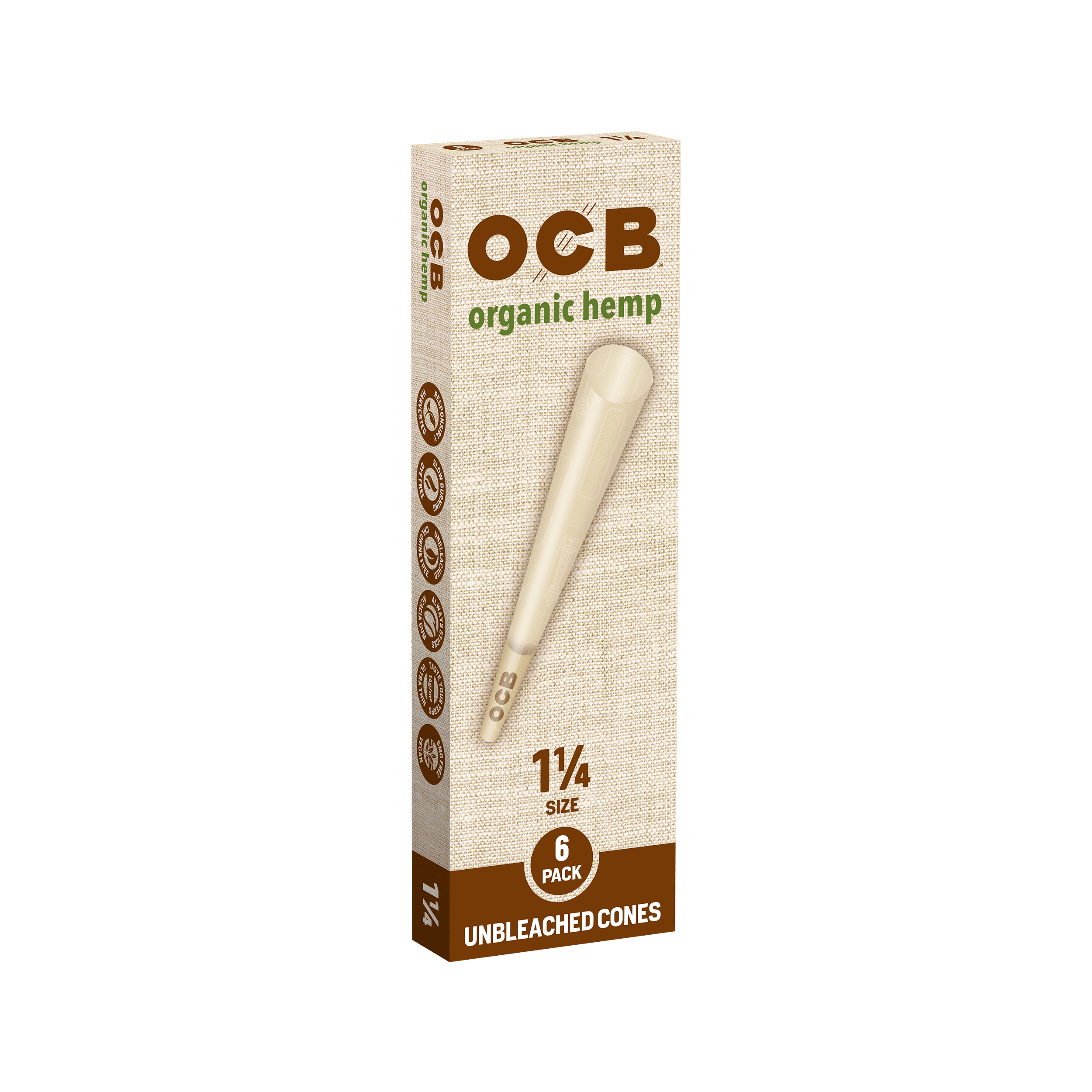 Organic Hemp Cone 1 1/4"