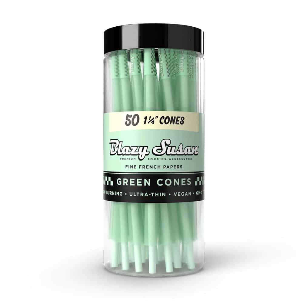 Green Prerolled Cones 1 1/4"