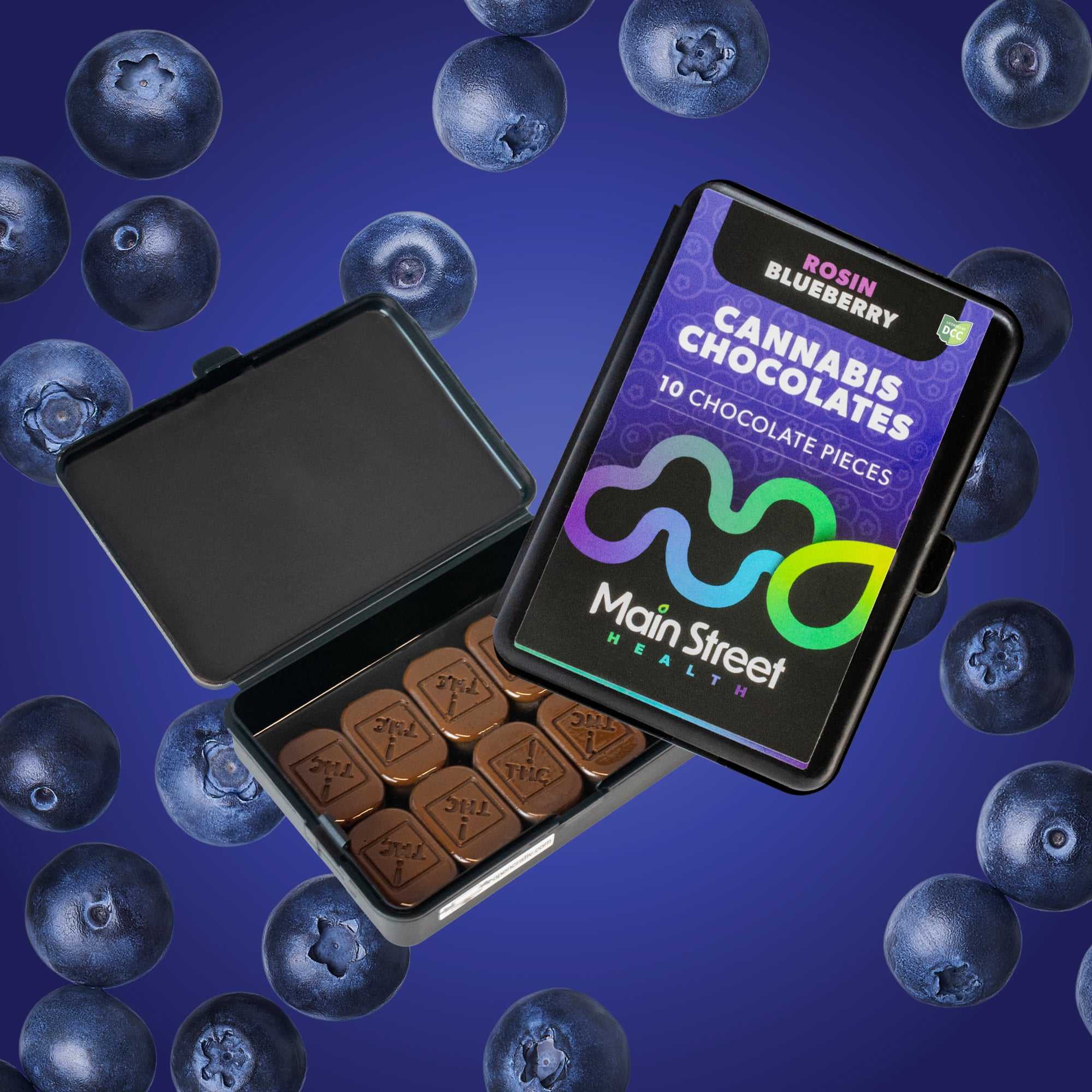 Blueberry Rosin Chocolate