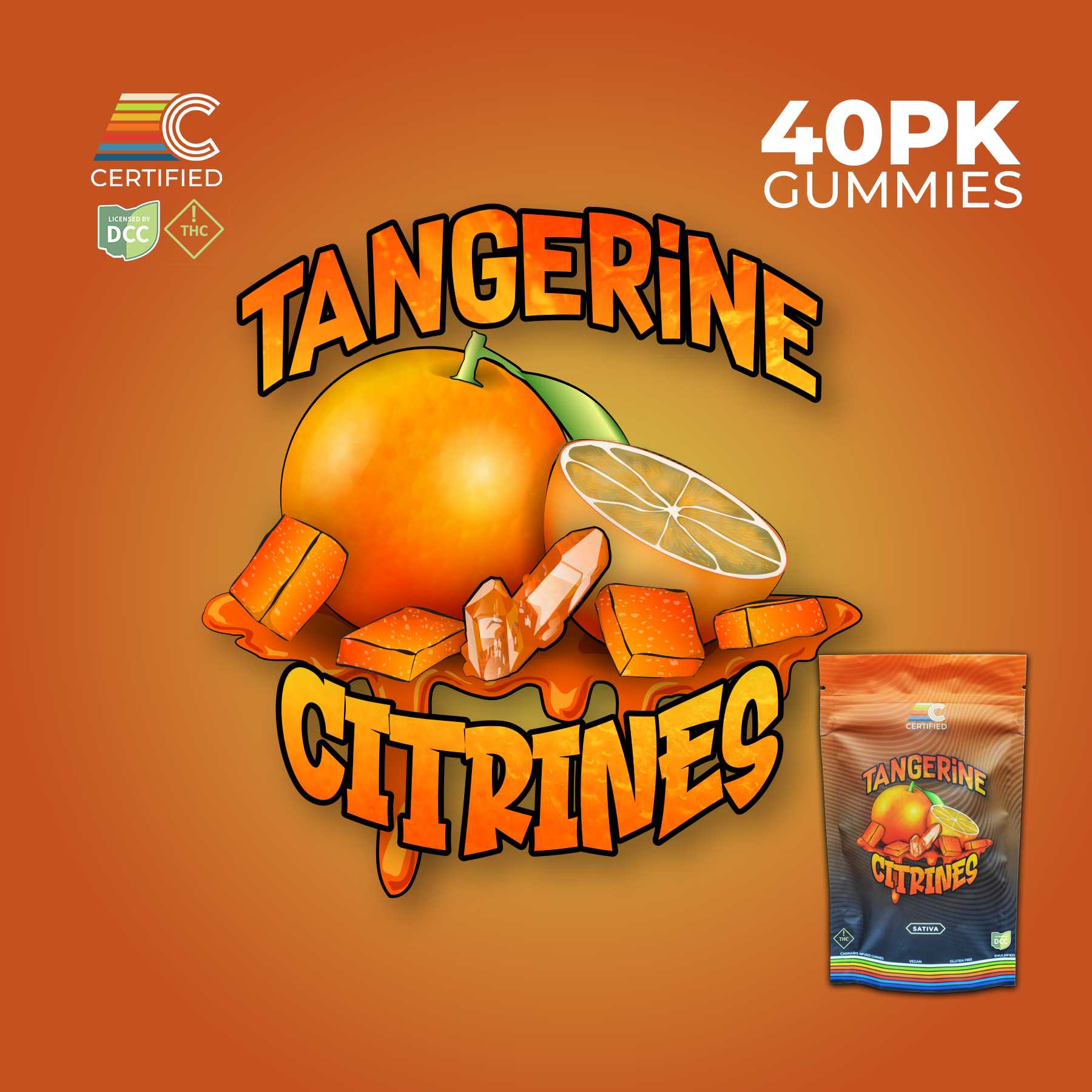 Tangerine Citrines