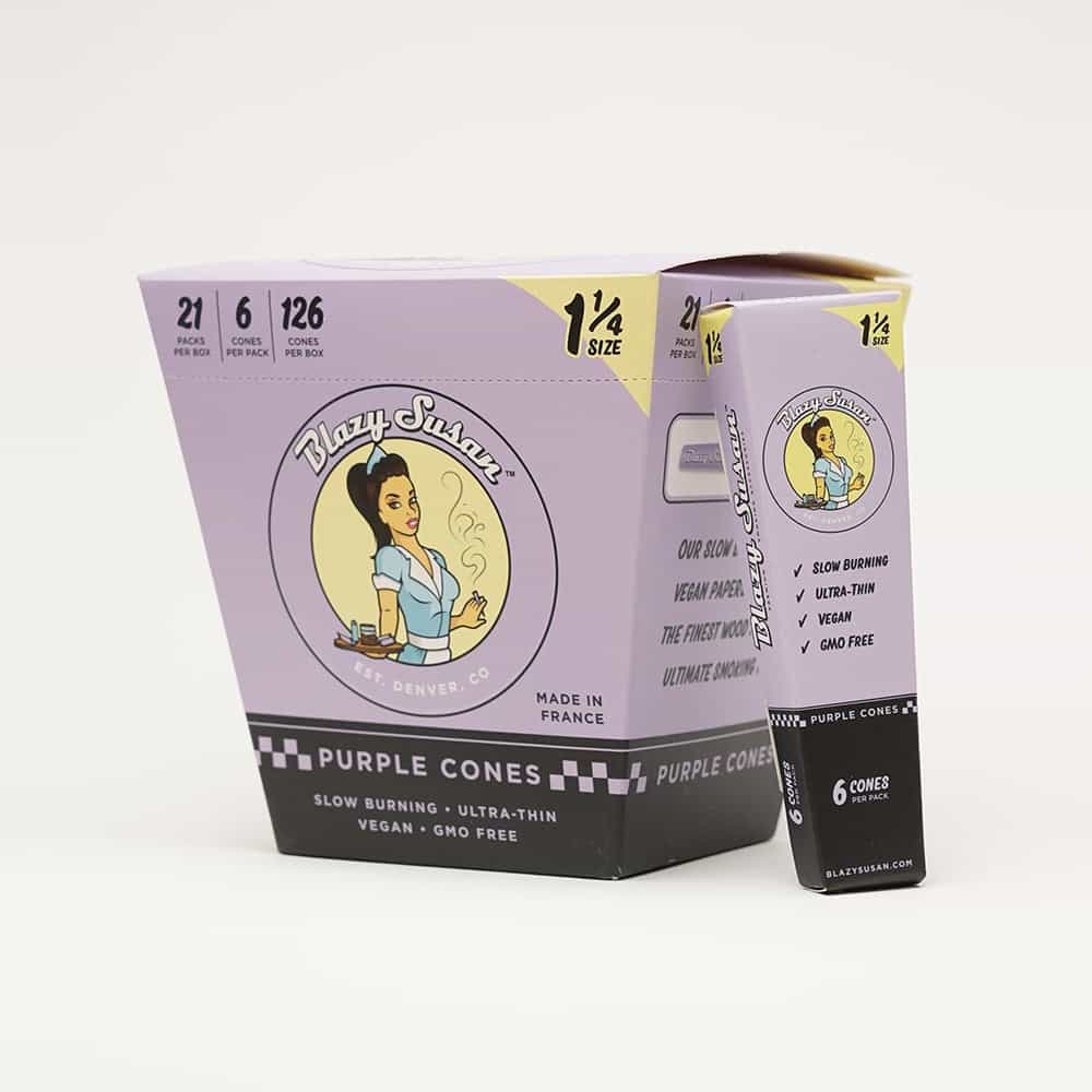 Purple Prerolled Cones 1 1/4"