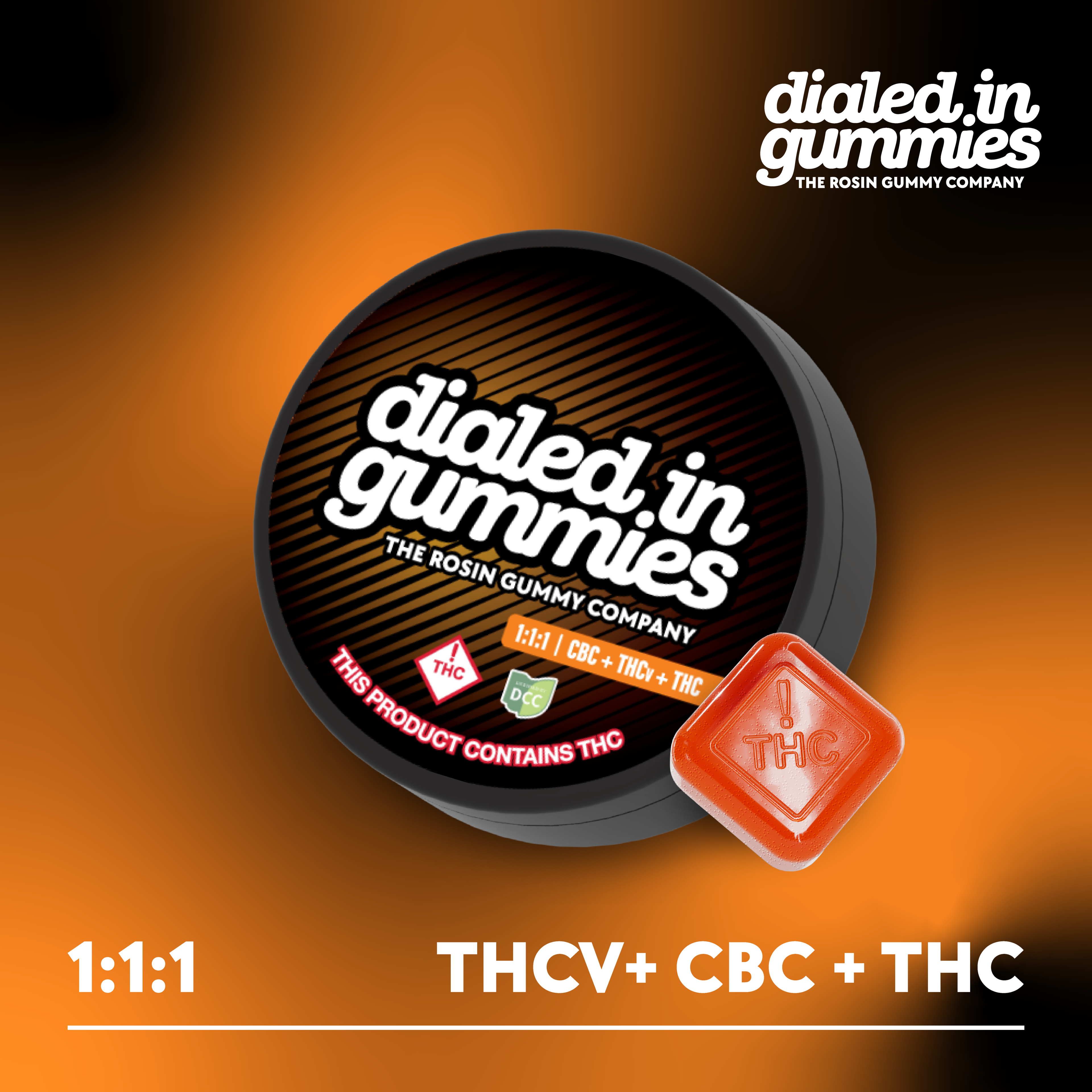 Blood Orange 1:1:1 THCV:CBC:THC