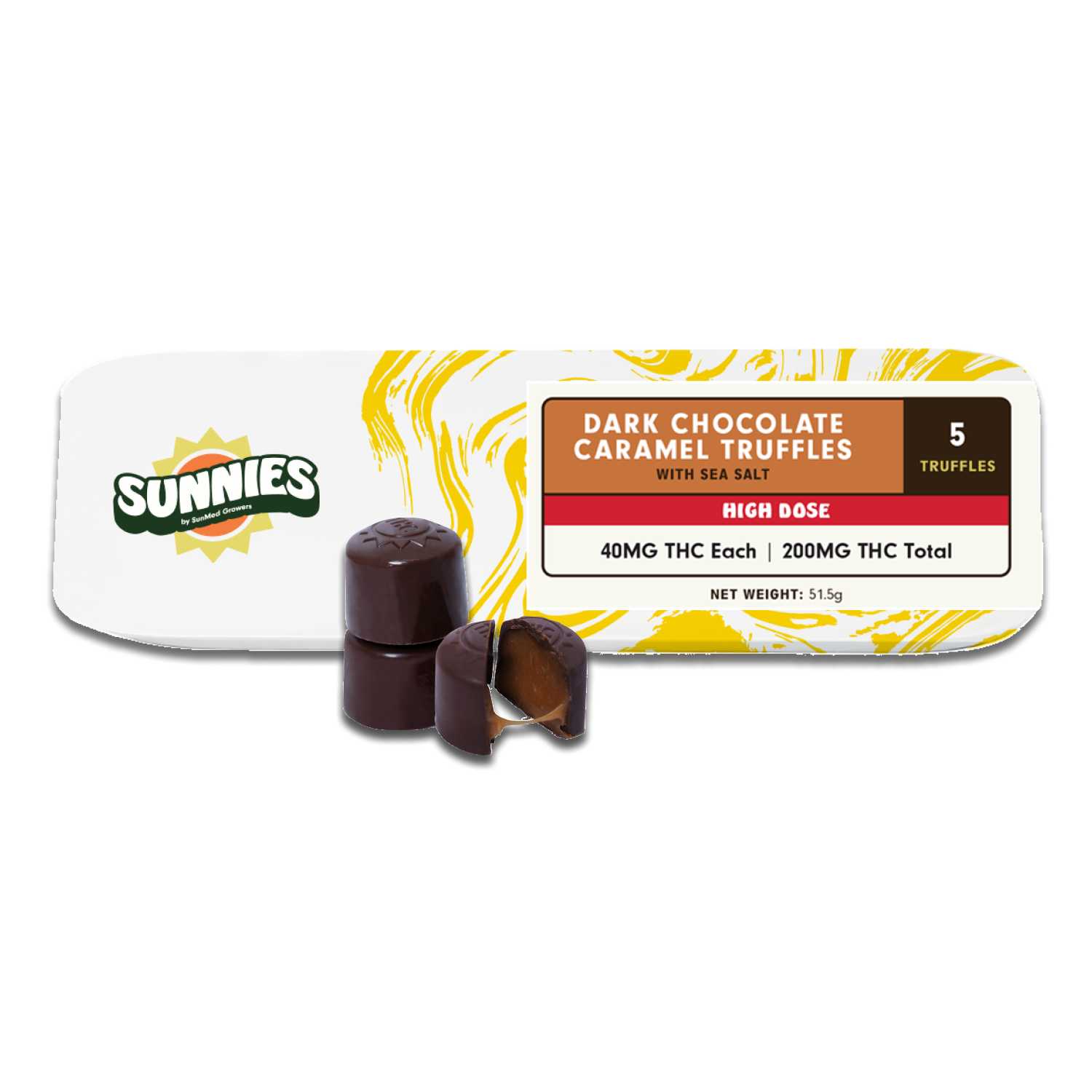 High Dose Dark Chocolate Caramel Truffles