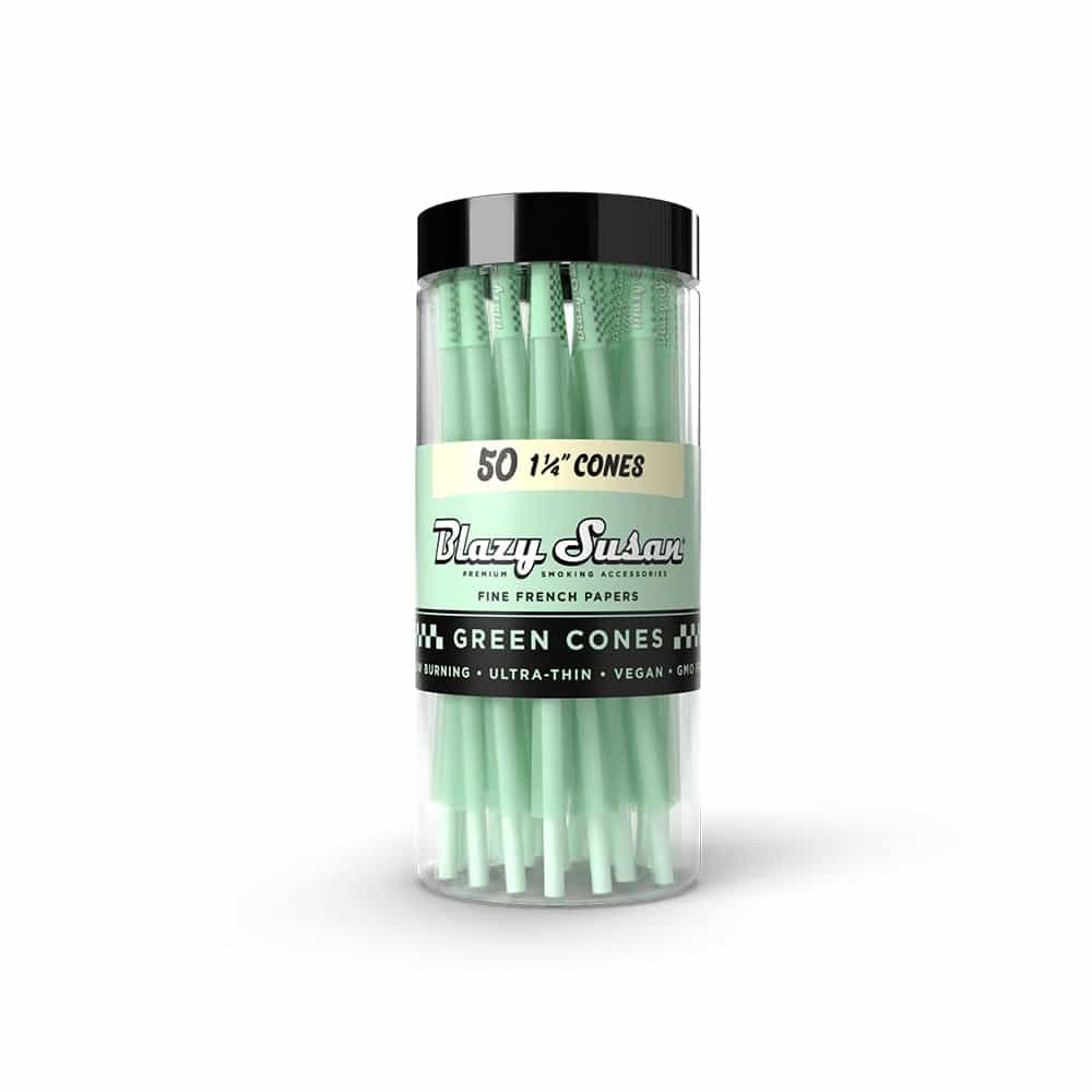 Green Prerolled Cones 1 1/4"