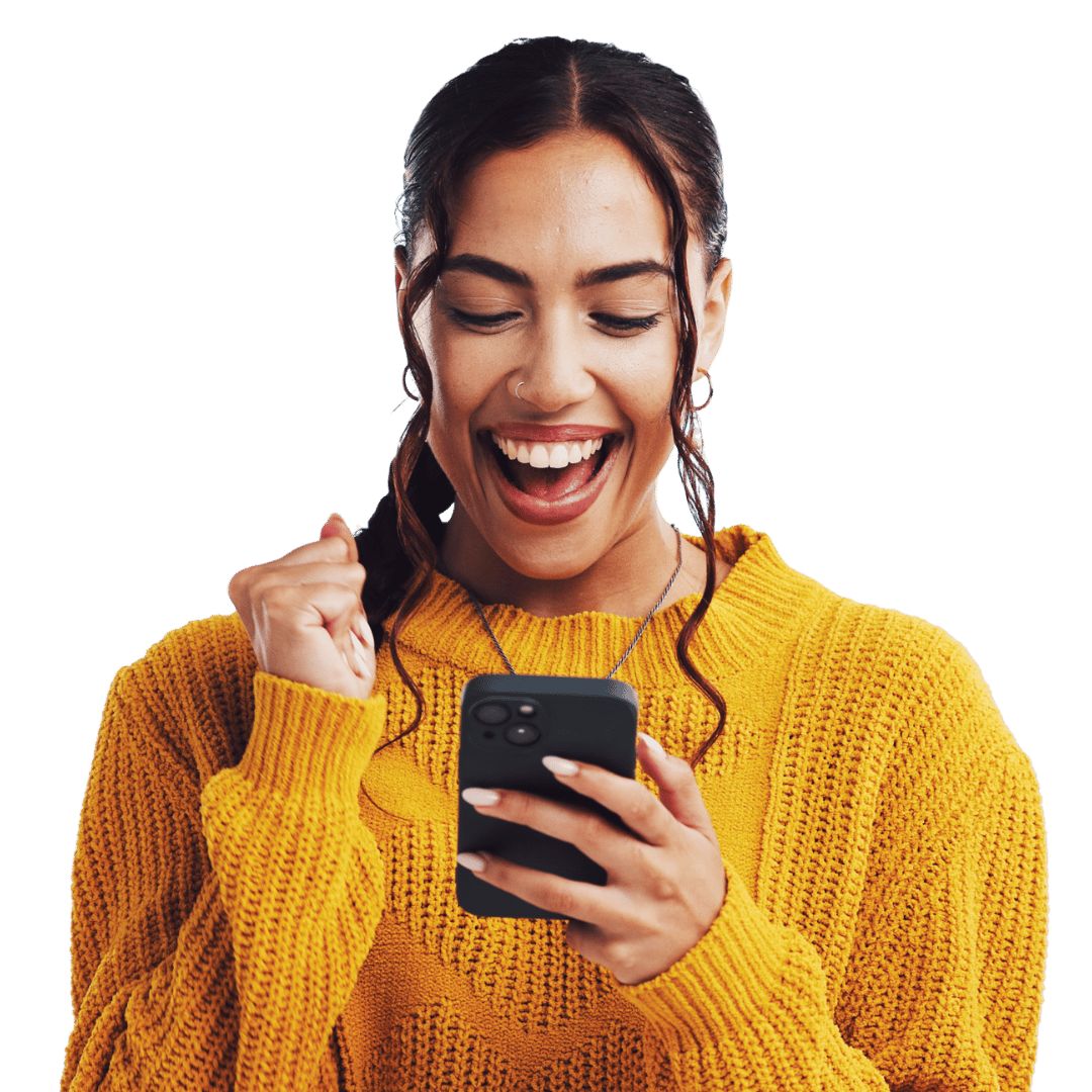 women excited to use the bloom dispensary app for purchasing cannabis products