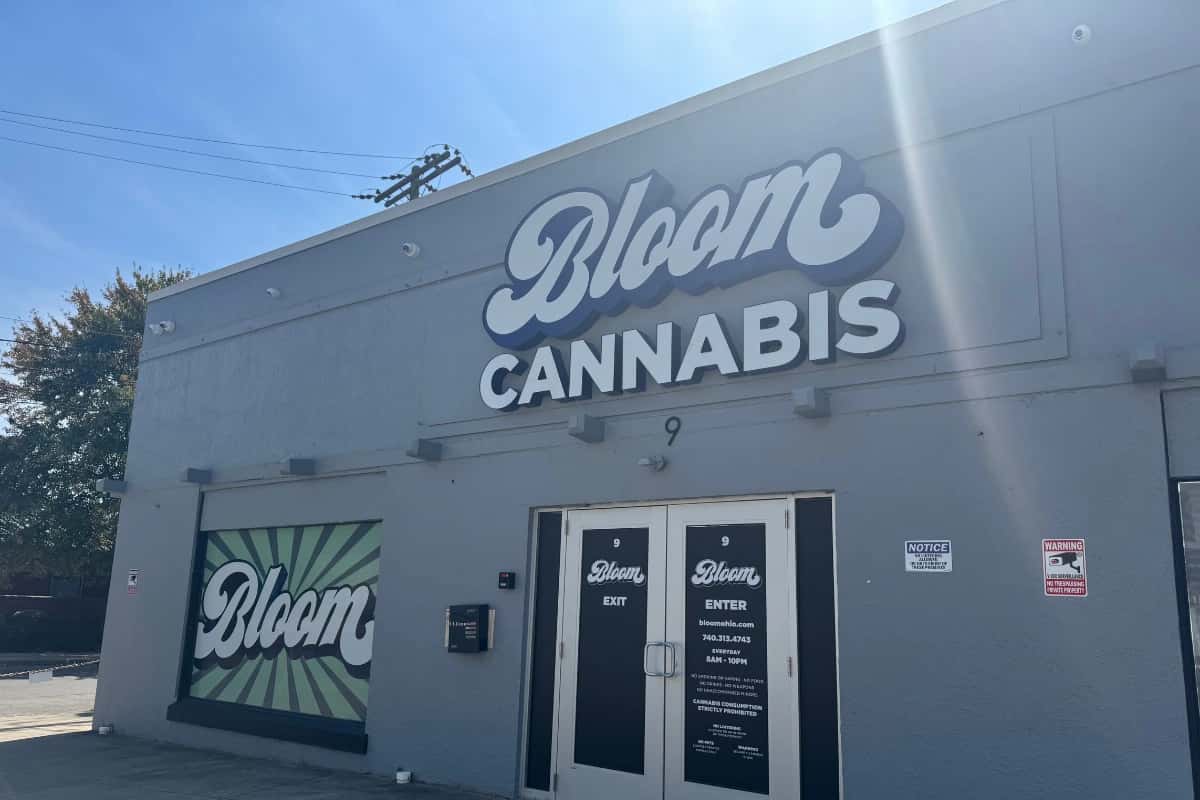 Bloom Cannabis Dispensary storefront in Athens, Ohio