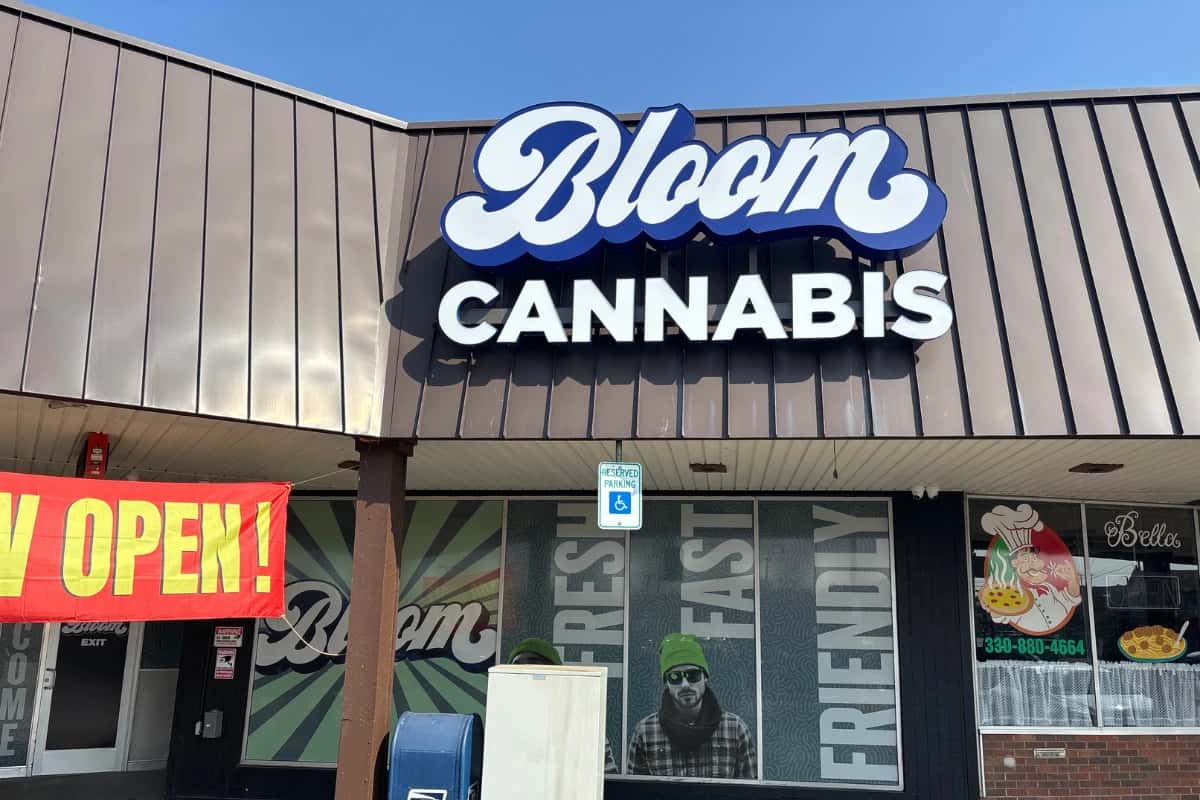 Bloom Cannabis Dispensary storefront in Massillon, Ohio