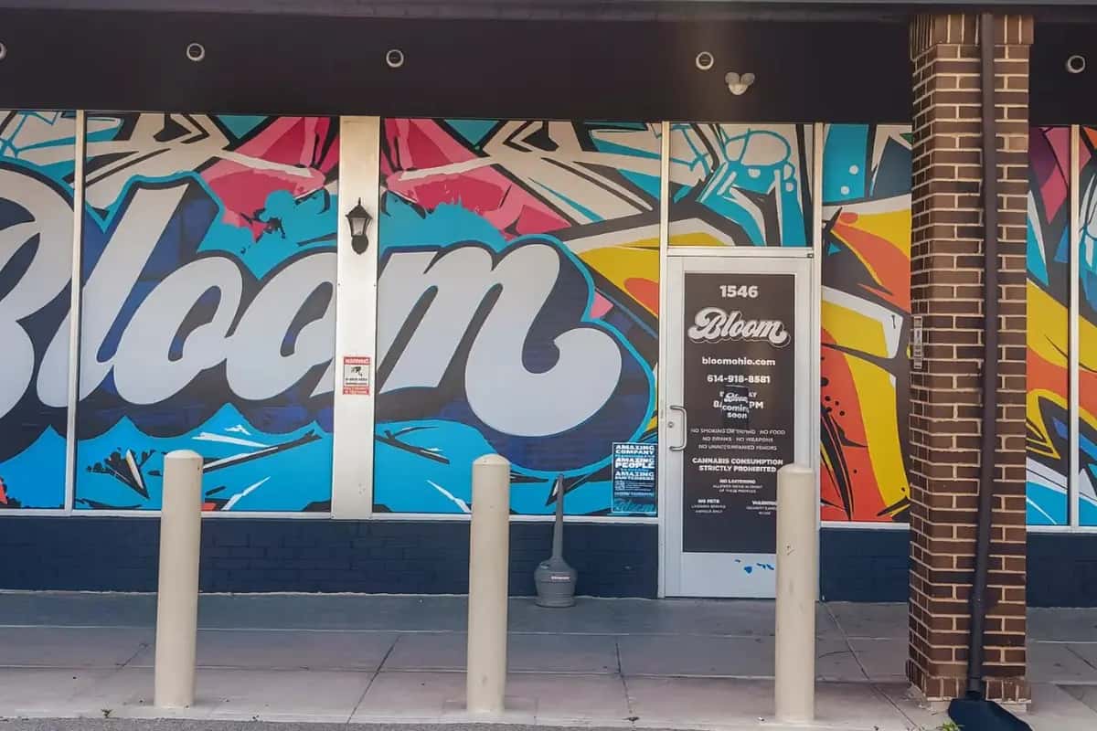 Bloom South Columbus dispensary storefront exterior entrance