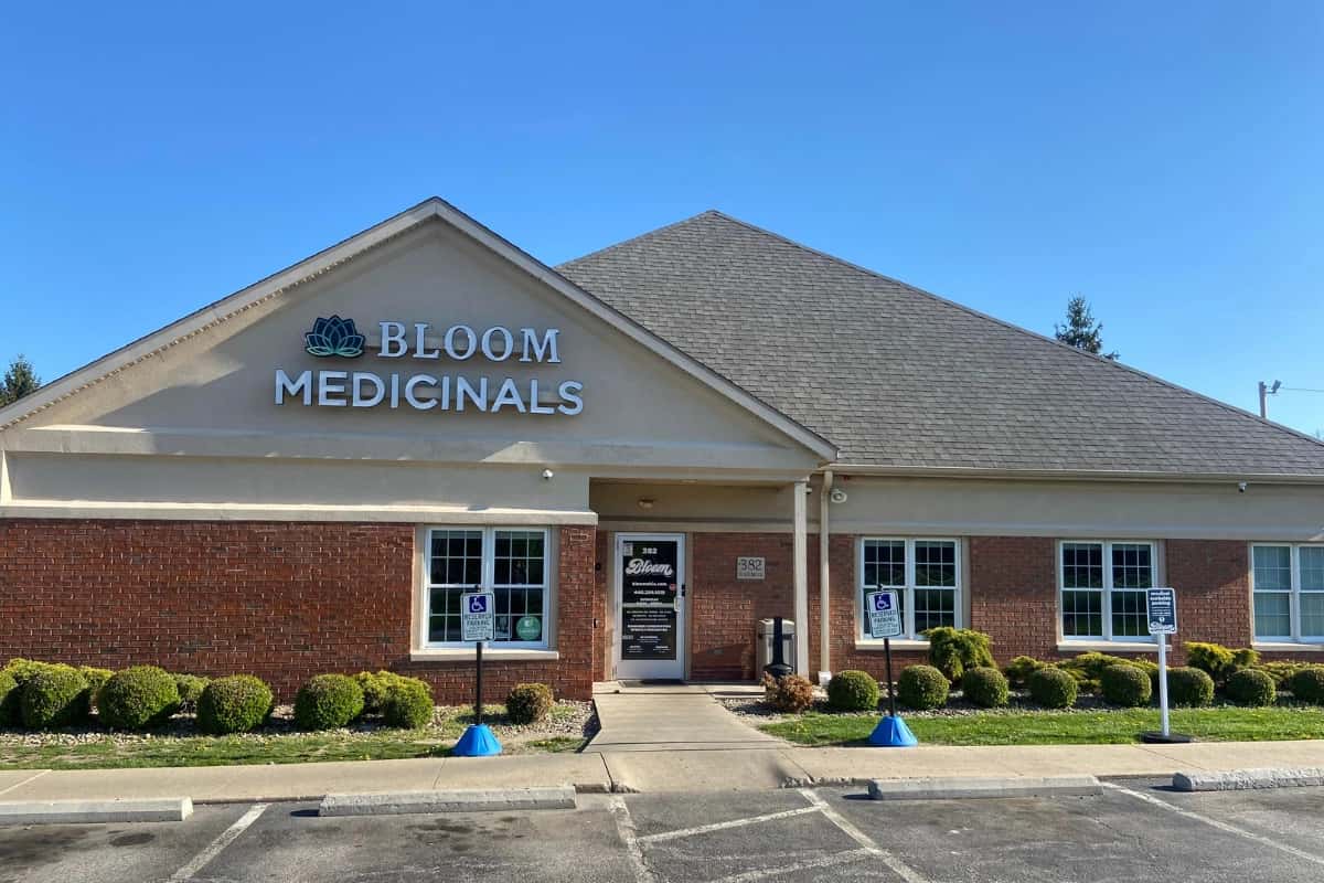 Bloom Cannabis Dispensary storefront in Painesville, Ohio