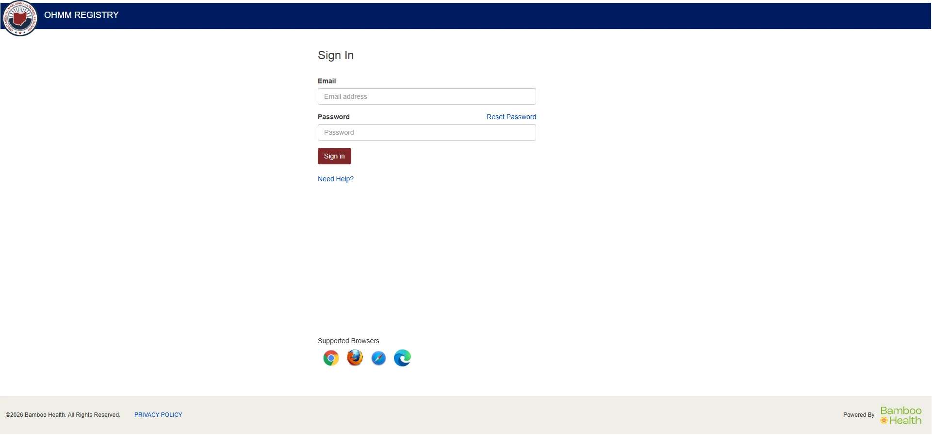 ohio medical marijuana registry ohmm login sign in