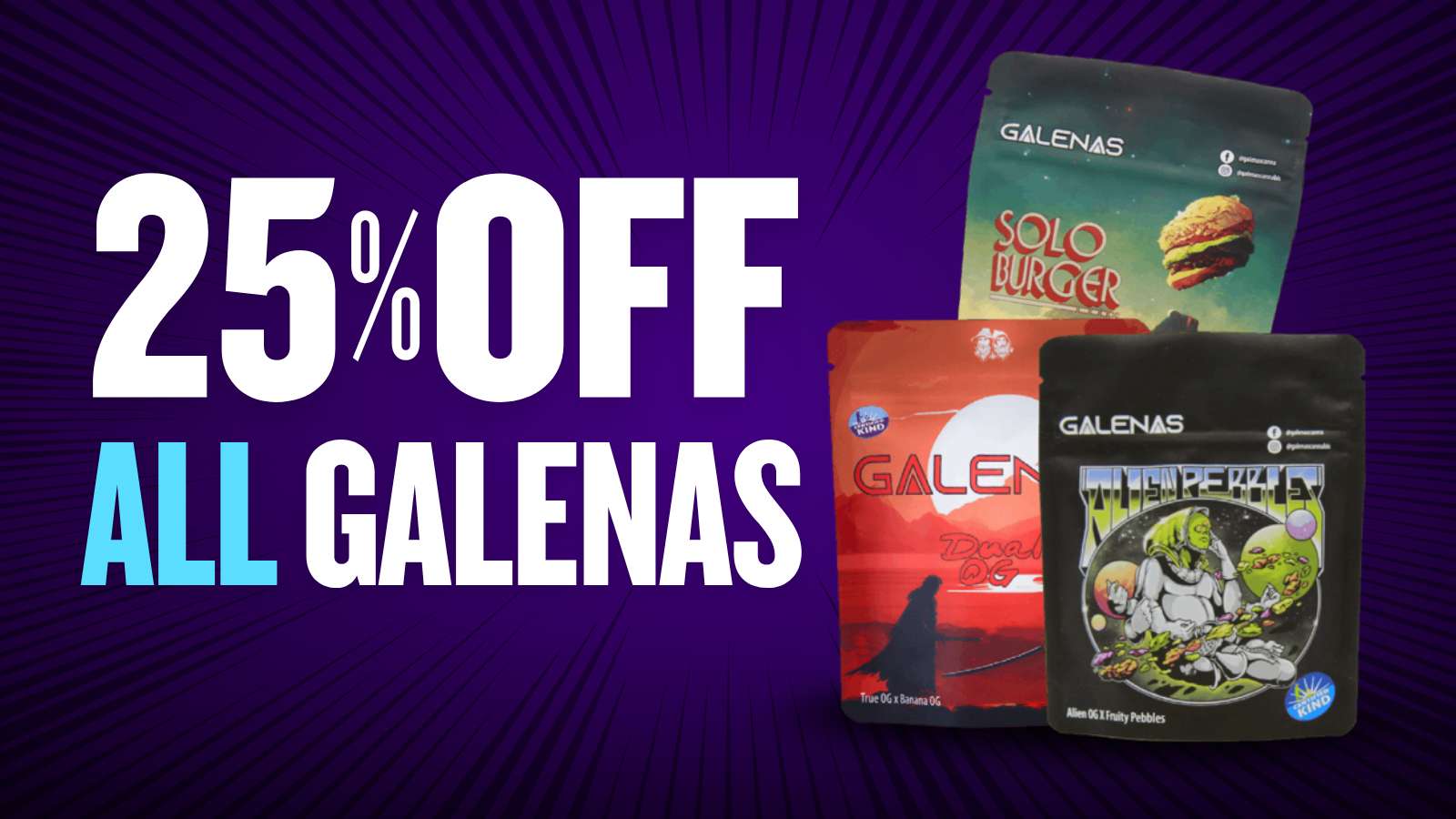 25% OFF GALENAS