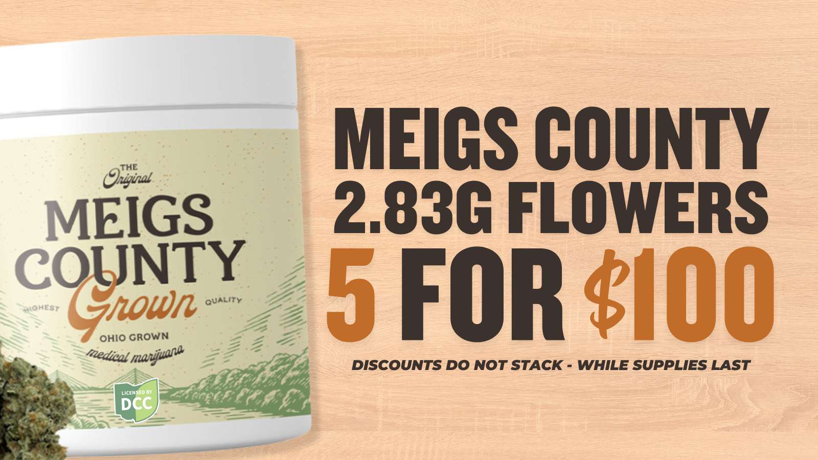 BUY 5 MEIGS COUNTY 2.83G FOR $100