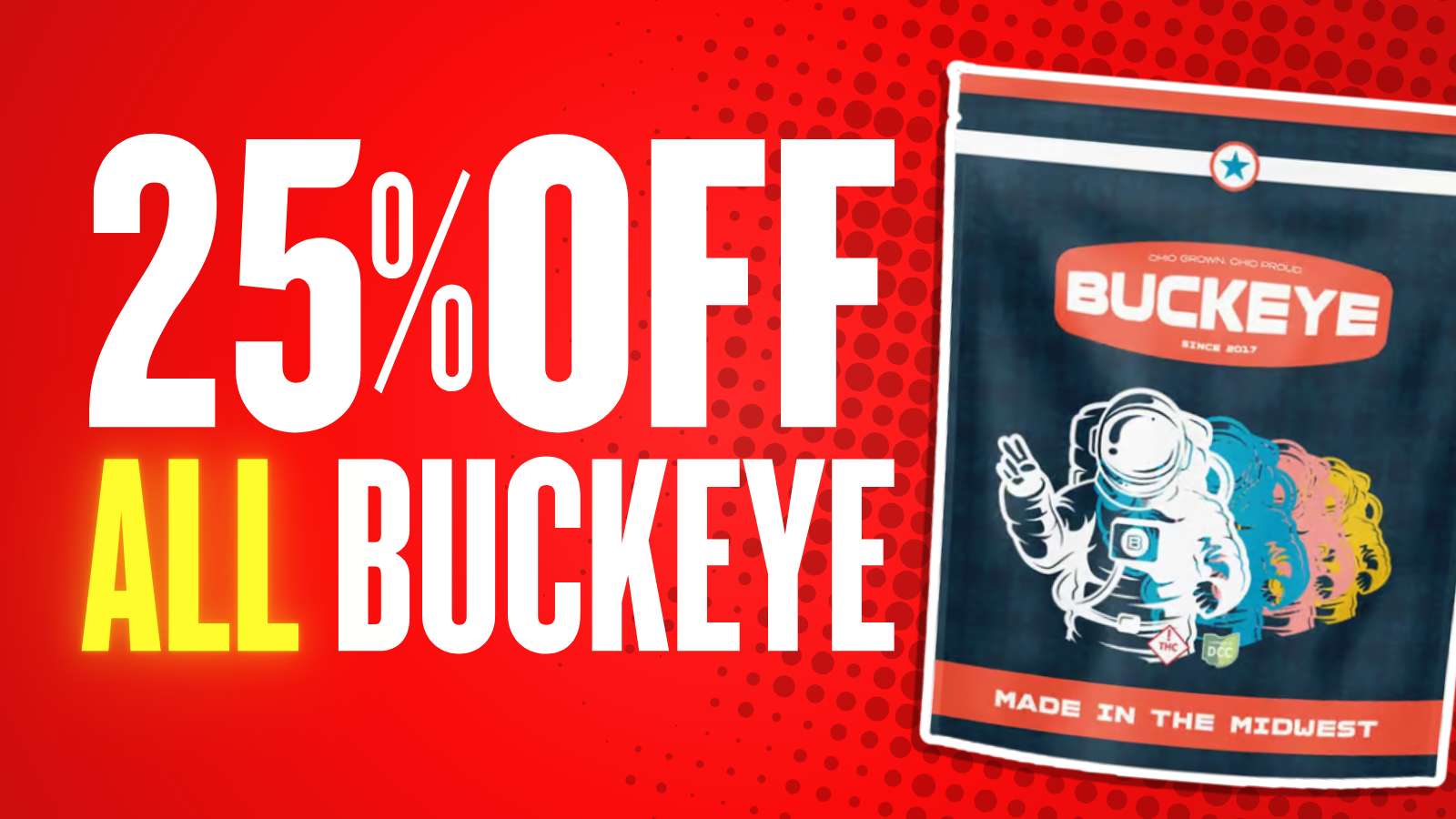 25% OFF BUCKEYE RELIEF
