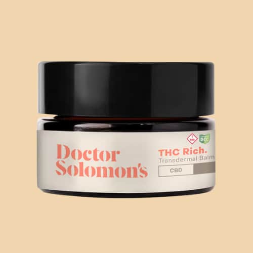 Doctor Solomon’s THC Rich Transdermal Balm with CBD, Topical Medical Cannabis Treatment.