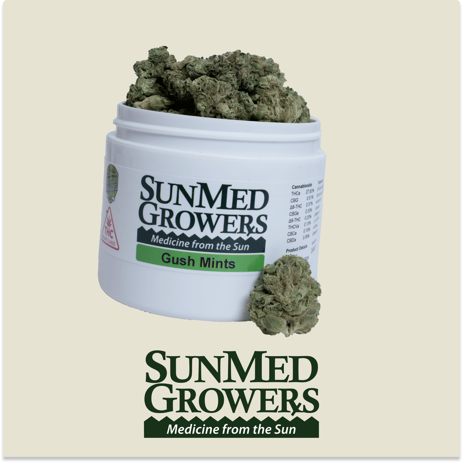 Gush Mints - 28g Whole Buds - Hybrid thumbnail 2