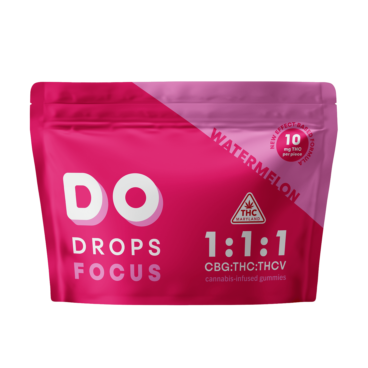 Focus Watermelon 1:1:1 - 100mg Candies - Sativa - 10pk thumbnail 2