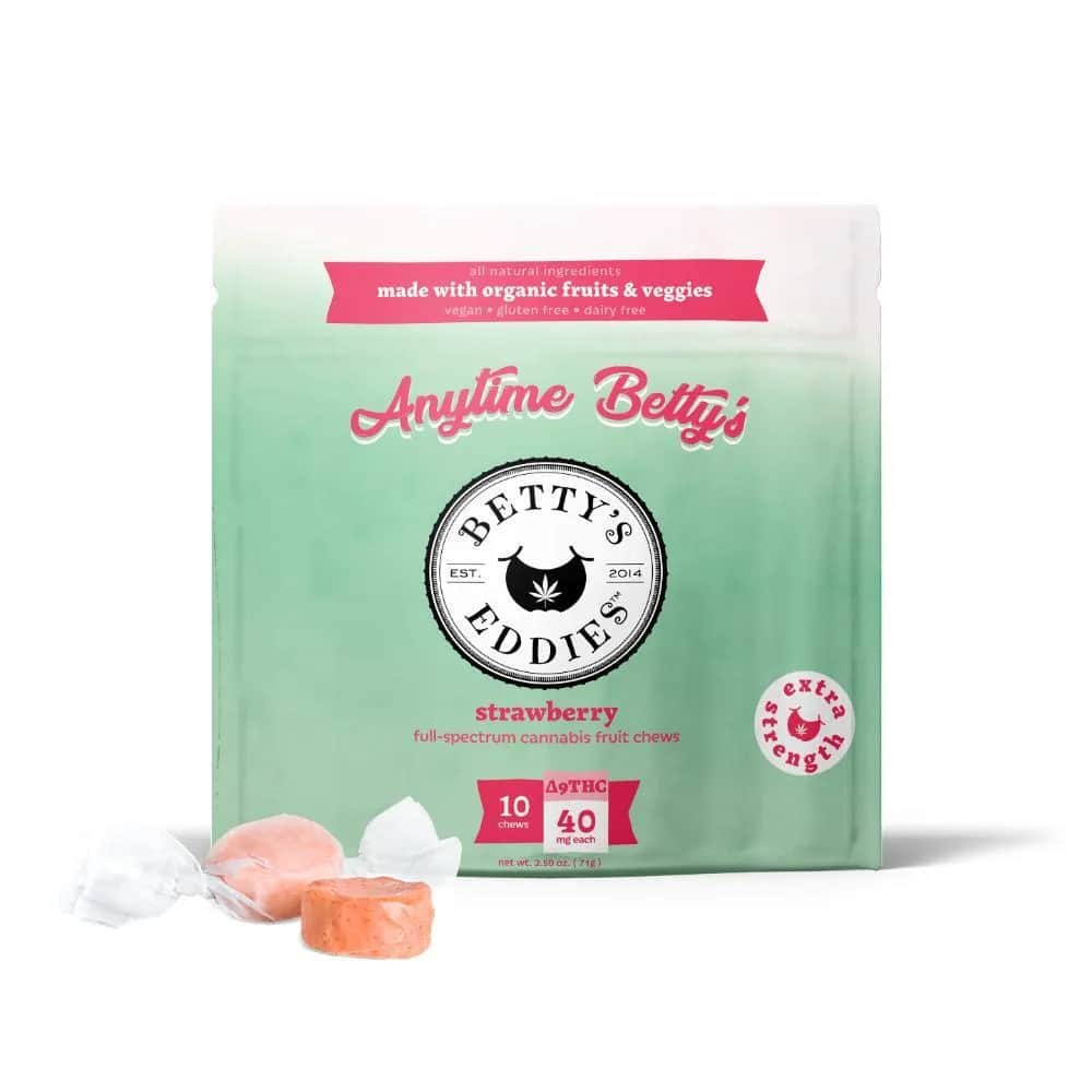 Anytime Bettys Strawberry - 100mg Candies - 10pk thumbnail 3