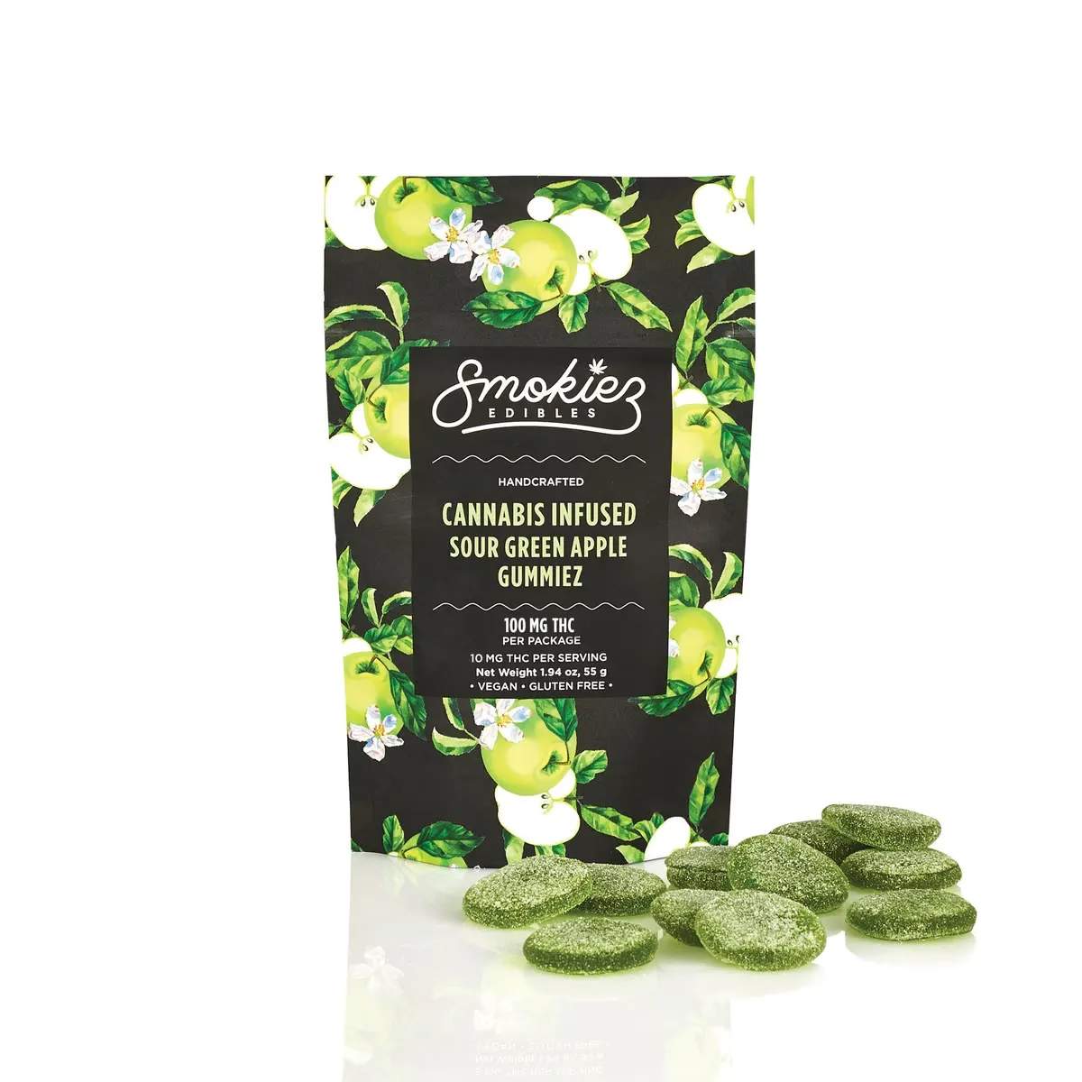 Sour Green Apple + CBG - 100mg Candies - Hybrid - 10pk thumbnail 4