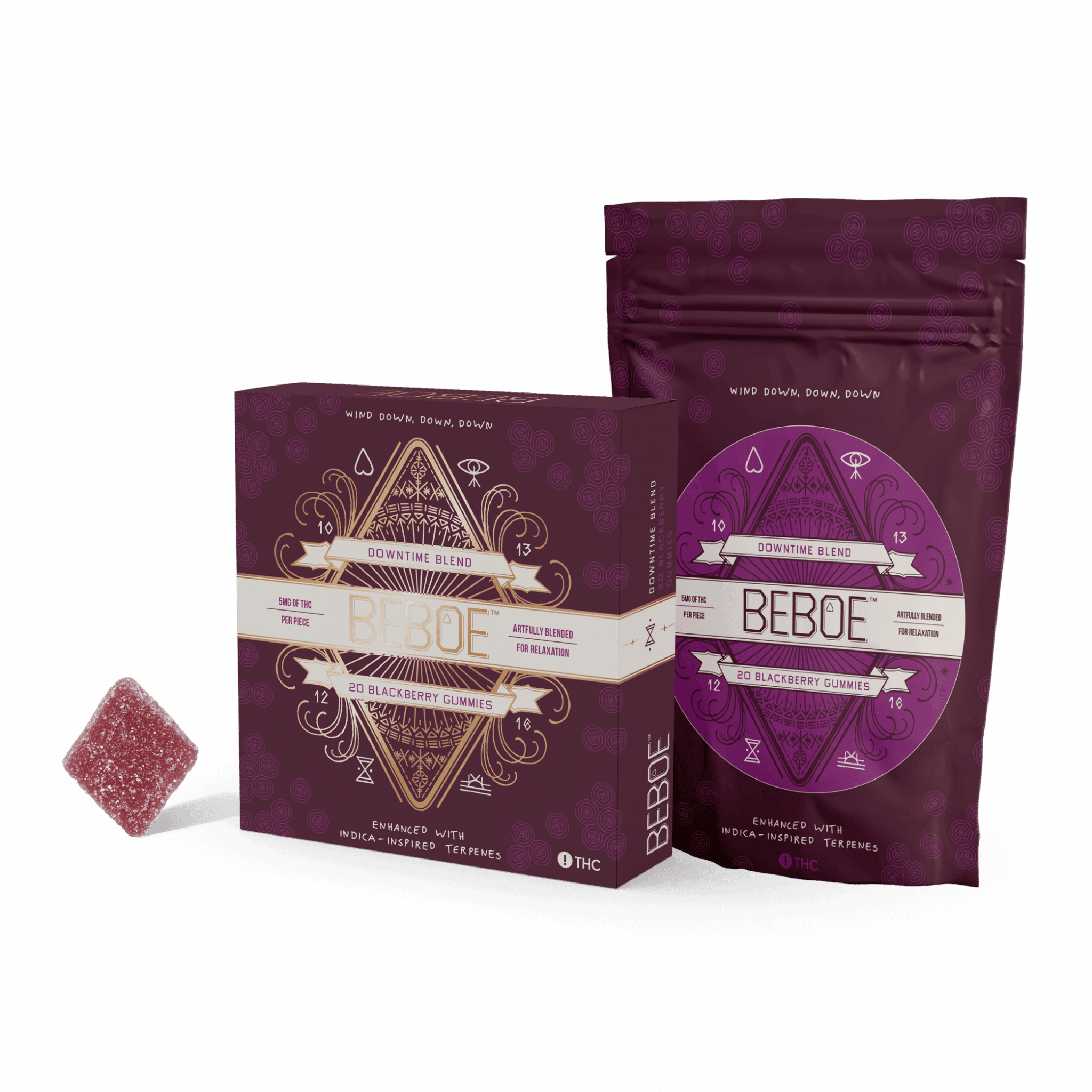 Downtime 1:1 - 100mg Candies - CBD - 20pk thumbnail 2