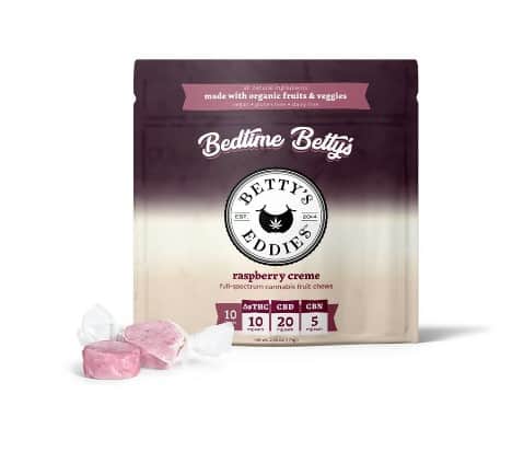 Bedtime Bettys Raspberry Creme - 100mg Candies - CBD - 10pk thumbnail 2