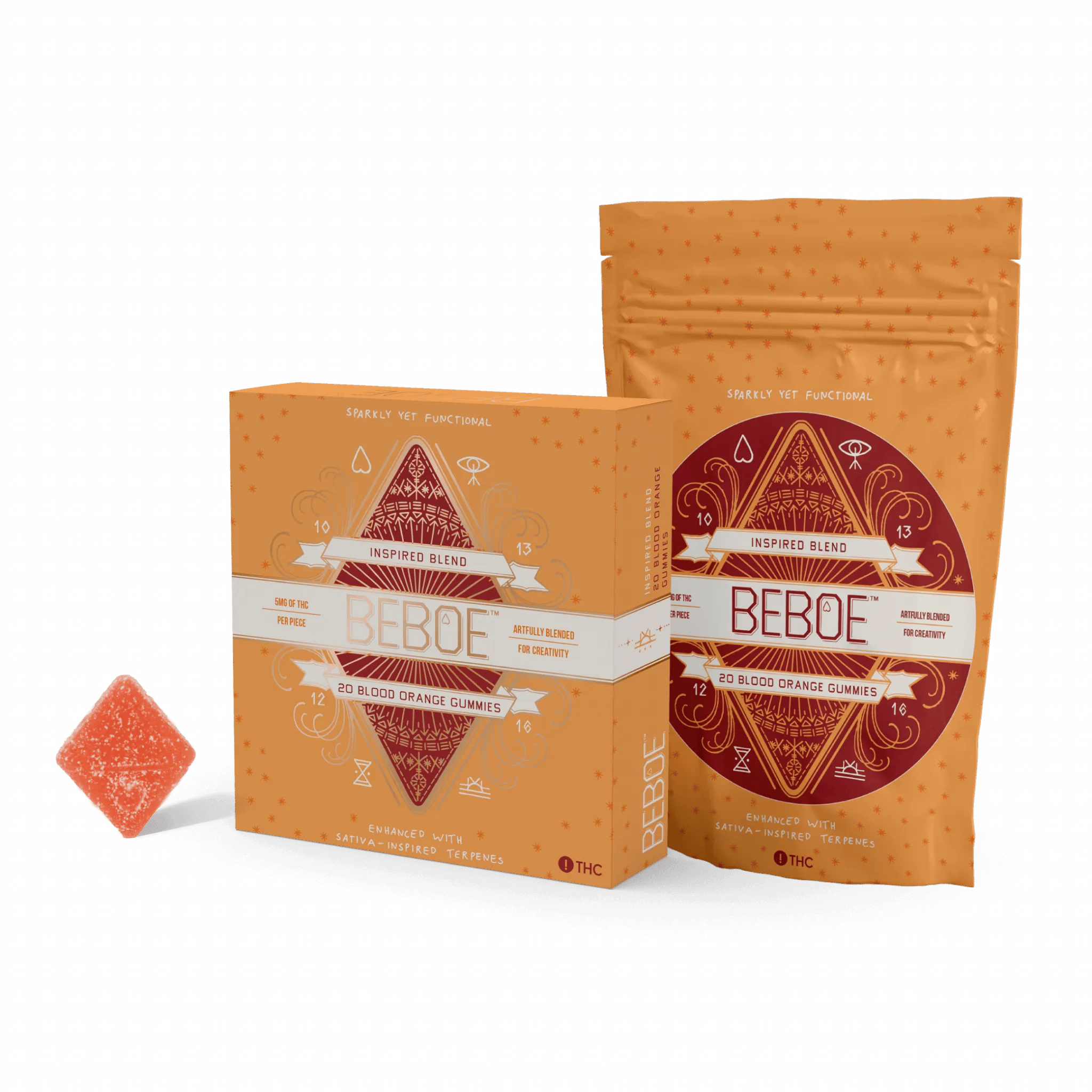 Inspired Blood Orange - 100mg Candies - Sativa - 20pk thumbnail 3