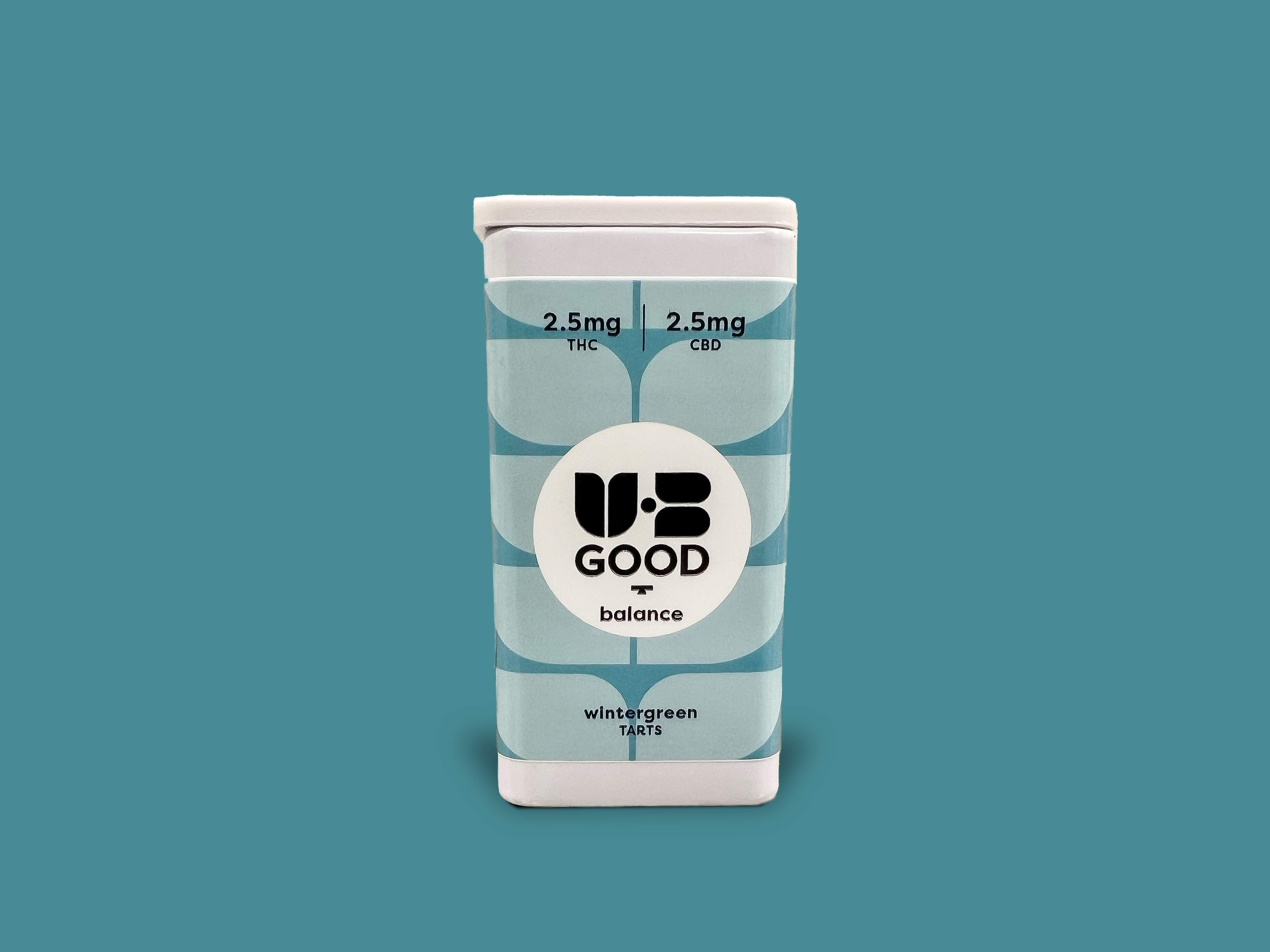 Wintergreen Balance 1:1 - 100mg Mints - CBD - 40pk thumbnail 2