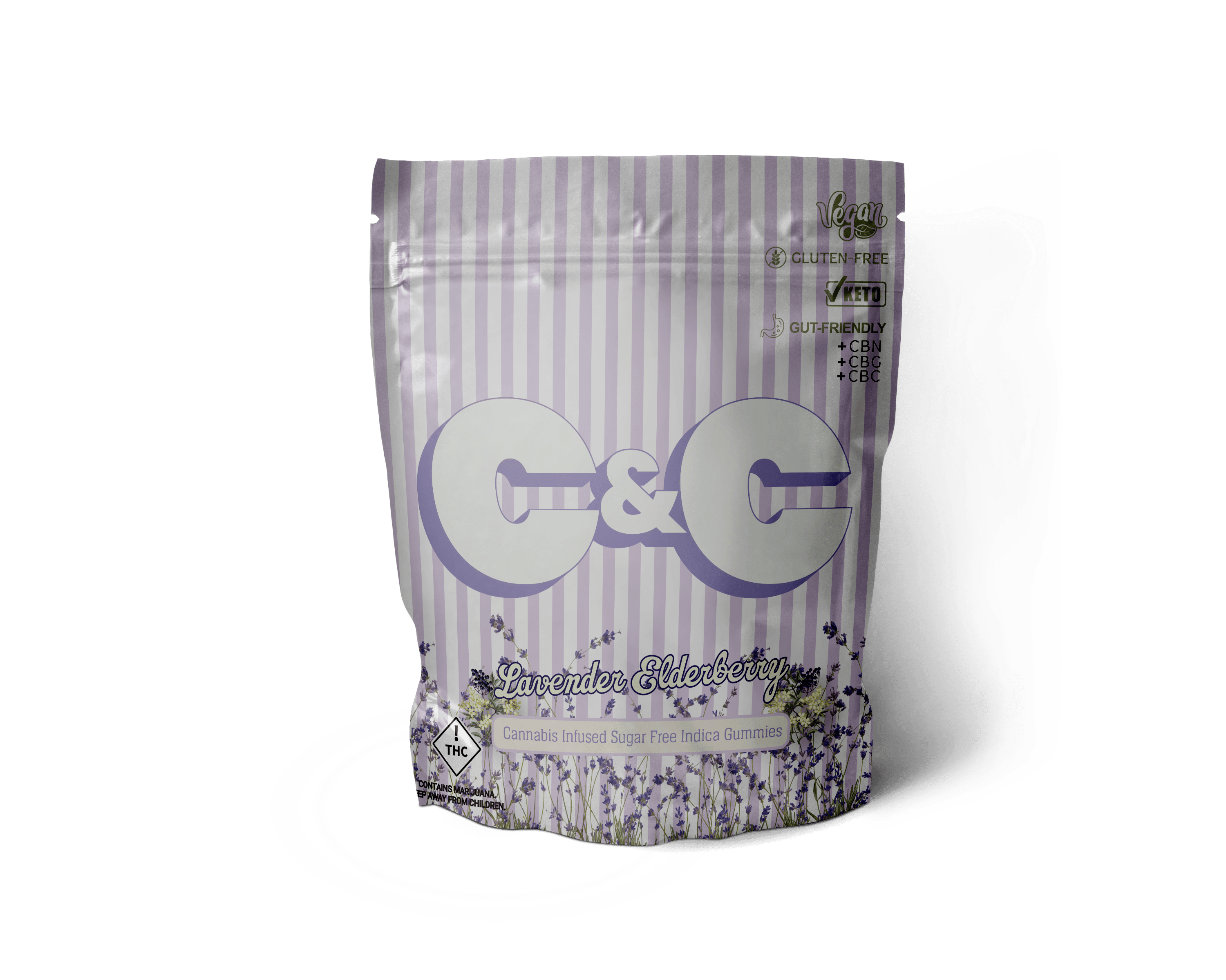 Sugar Free Lavender Elderberry - 100mg Candies - 10pk thumbnail 2