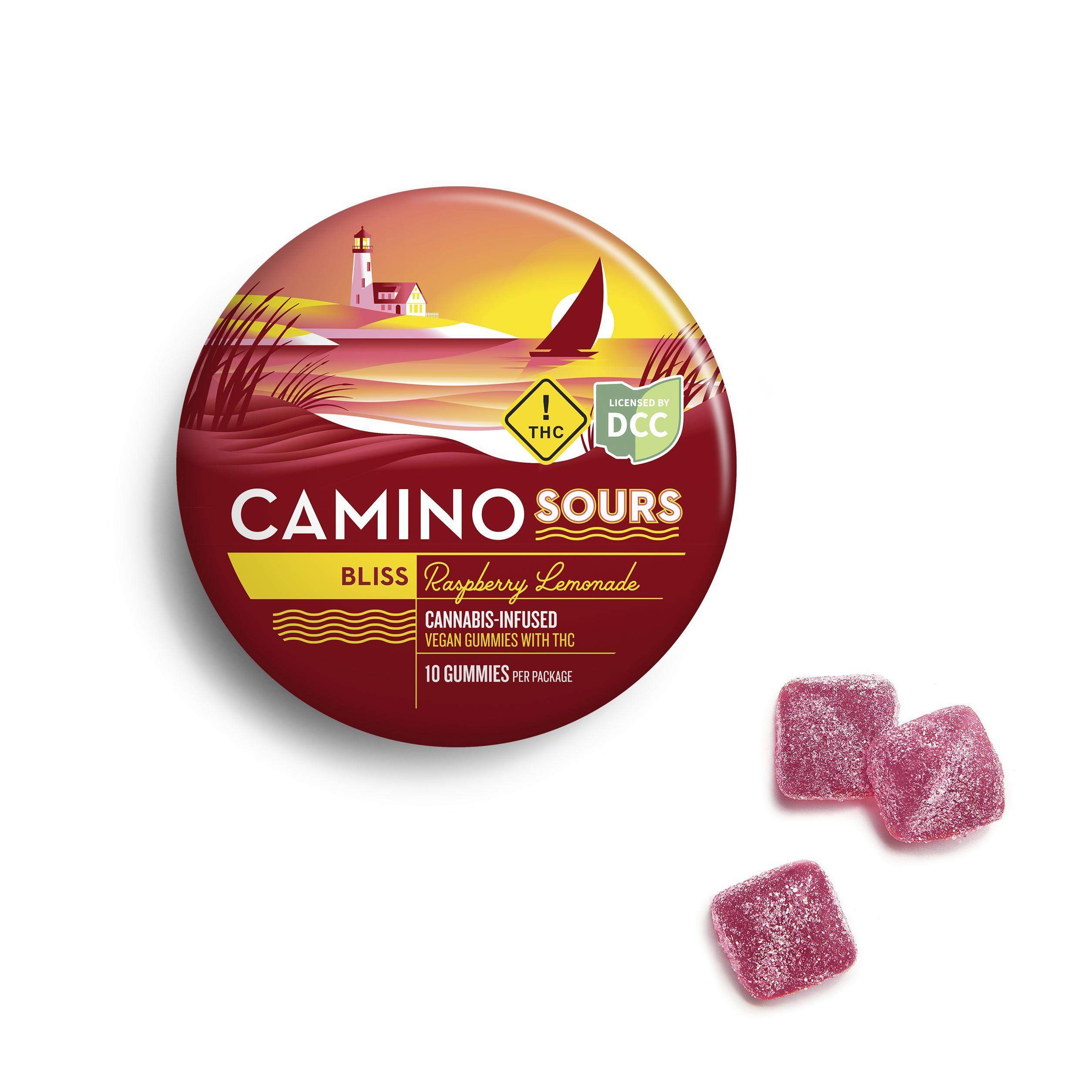 Raspberry Lemonade Sours - 100mg Candies - 10pk thumbnail 2