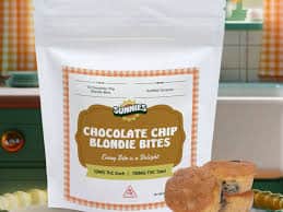 Chocolate Chip Blondie Bites - 100mg Baked Goods - 10pk thumbnail 2