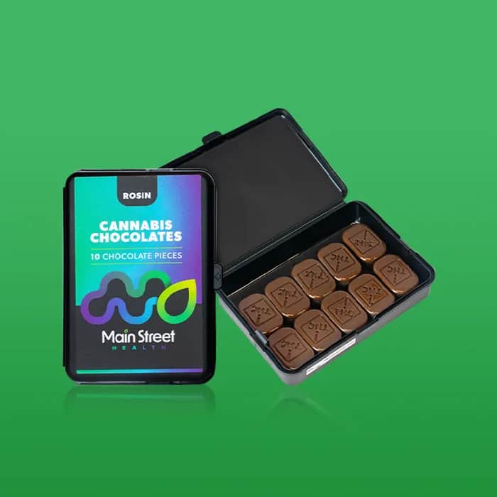 Peppermint - 500mg Chocolates - 10pk thumbnail 3