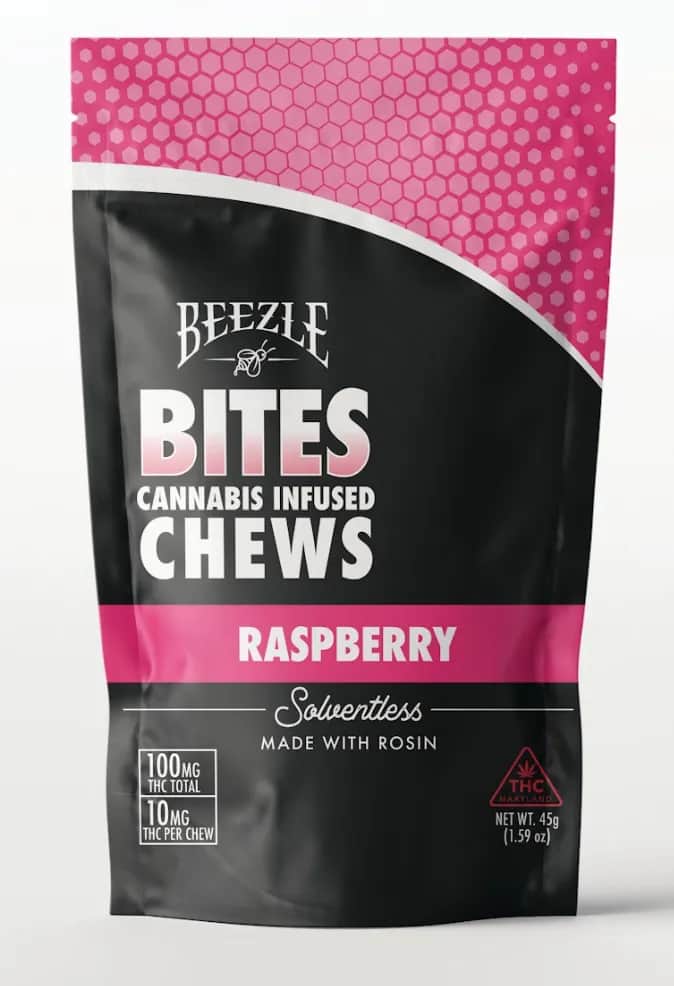 Raspberry - 100mg Candies - Hybrid - 10pk thumbnail 3