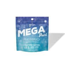 Blue Razzleberry Mega Pearl 1:1 THC / CBG - 100mg Candies - Sativa - 10pk thumbnail 2