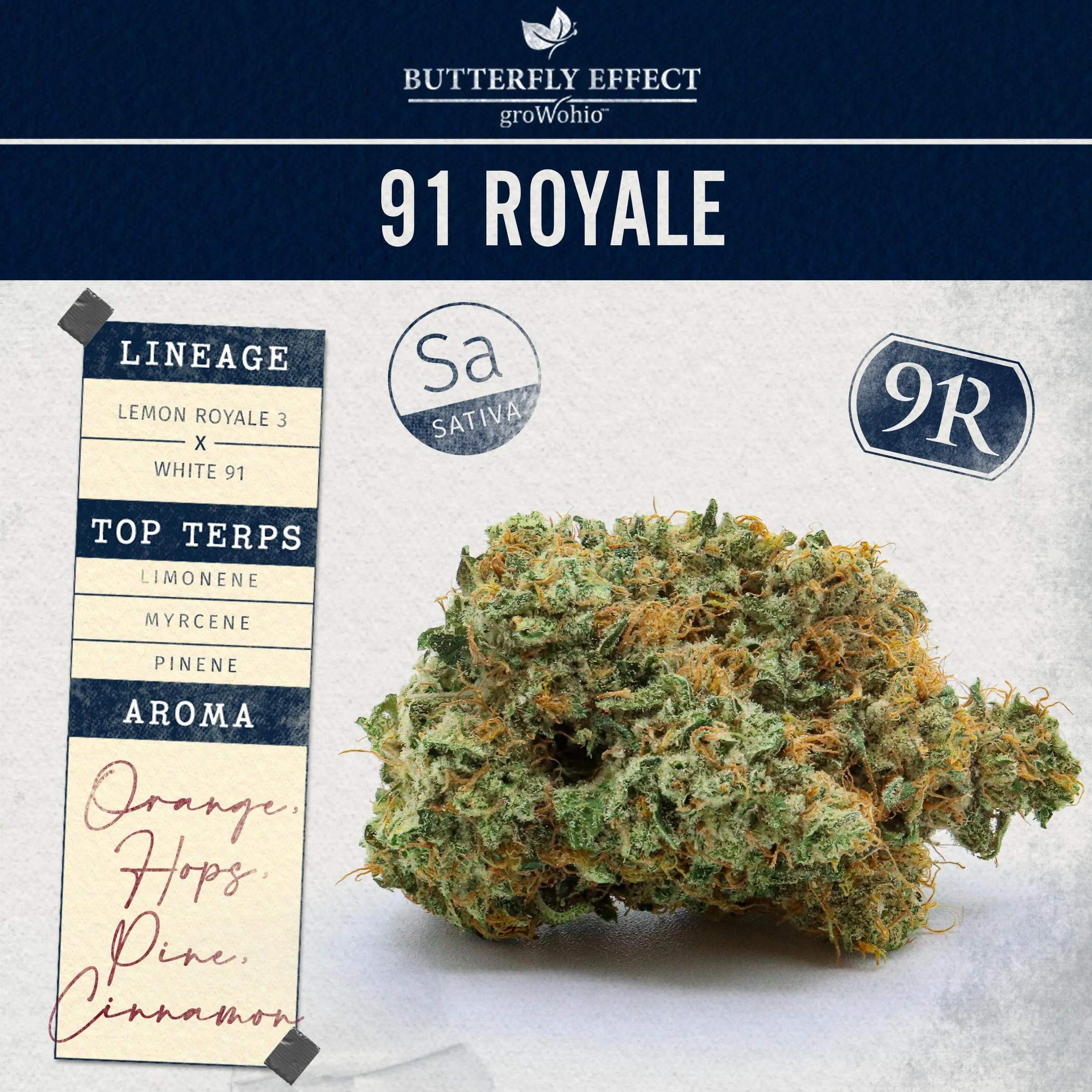 91 Royale - 14.15g Whole Buds - Sativa thumbnail 3