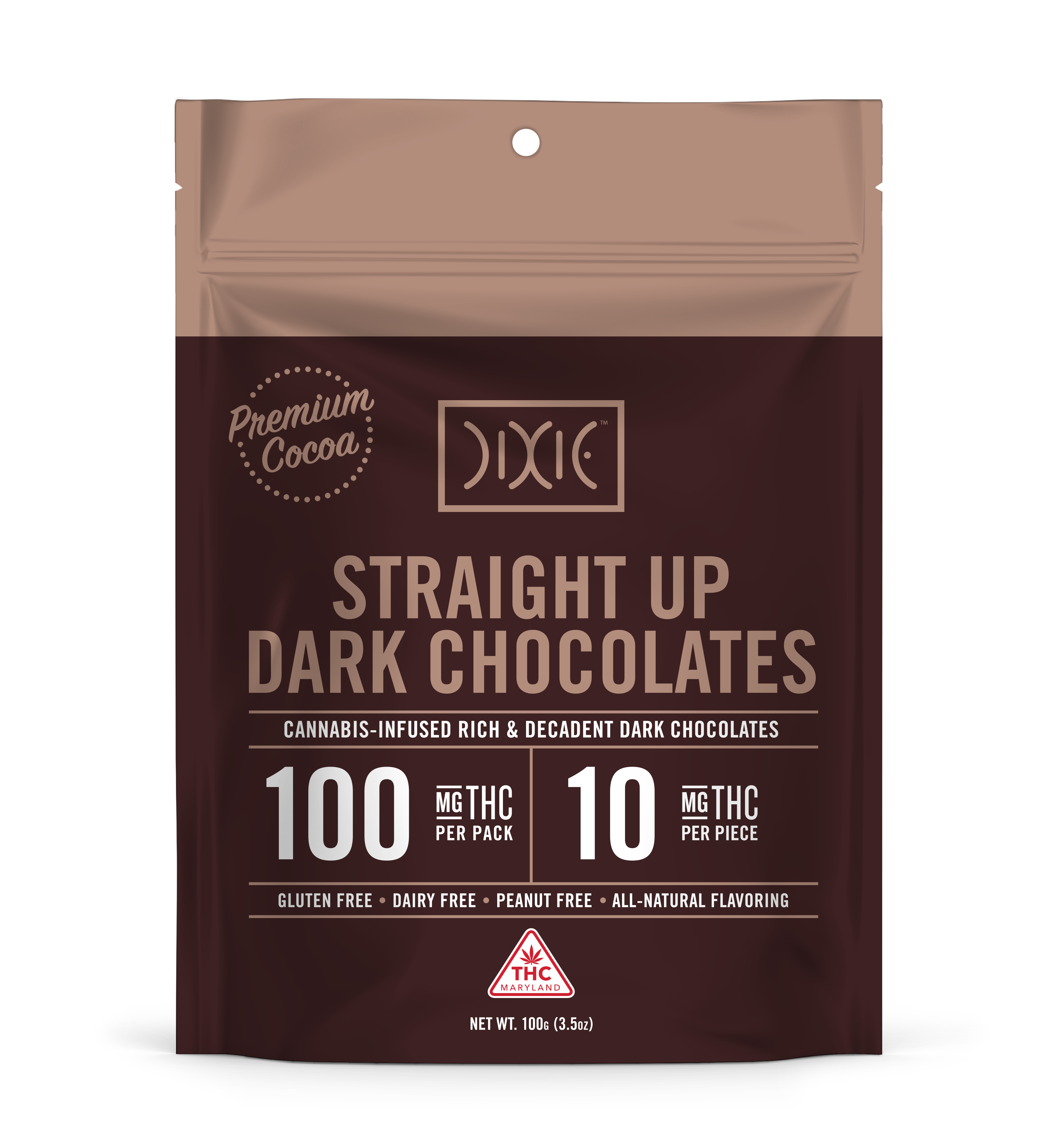 Dark - 100mg Chocolates - 10pk thumbnail 2