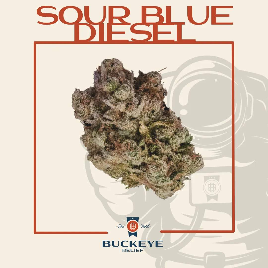 Sour Blue Diesel - 2.83g Whole Buds - Sativa thumbnail 3