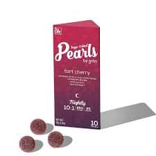 Tart Cherry Pearls 10:1 CBN / THC - 25mg Candies - Indica - 10pk thumbnail 2
