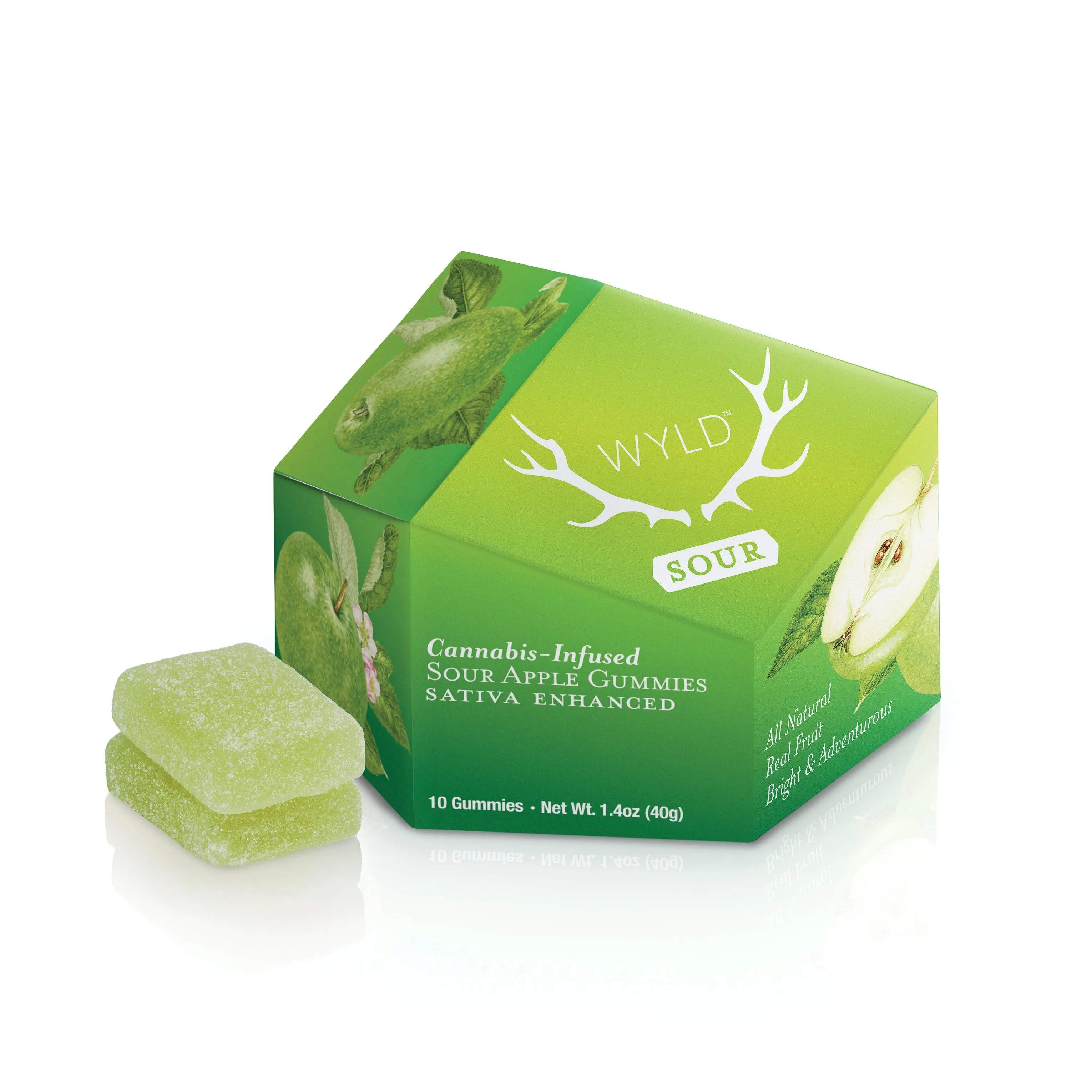 Sour Apple - 100mg Candies - Sativa - 10pk thumbnail 3