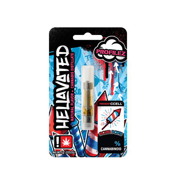 Bomb Popz - 1g Distillate Cart - Hybrid thumbnail 2