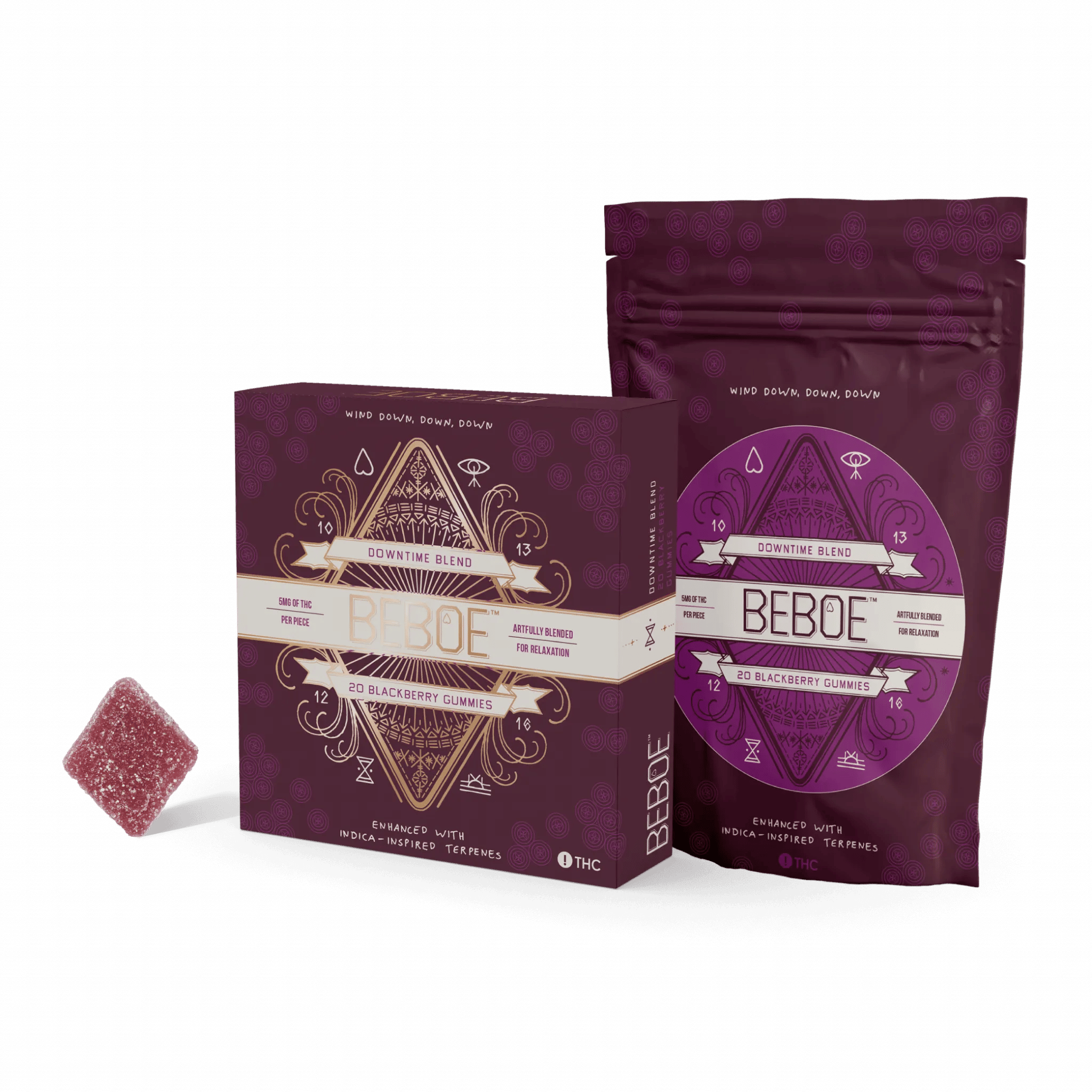 Downtime 1:1 - 100mg Candies - CBD - 20pk thumbnail 3